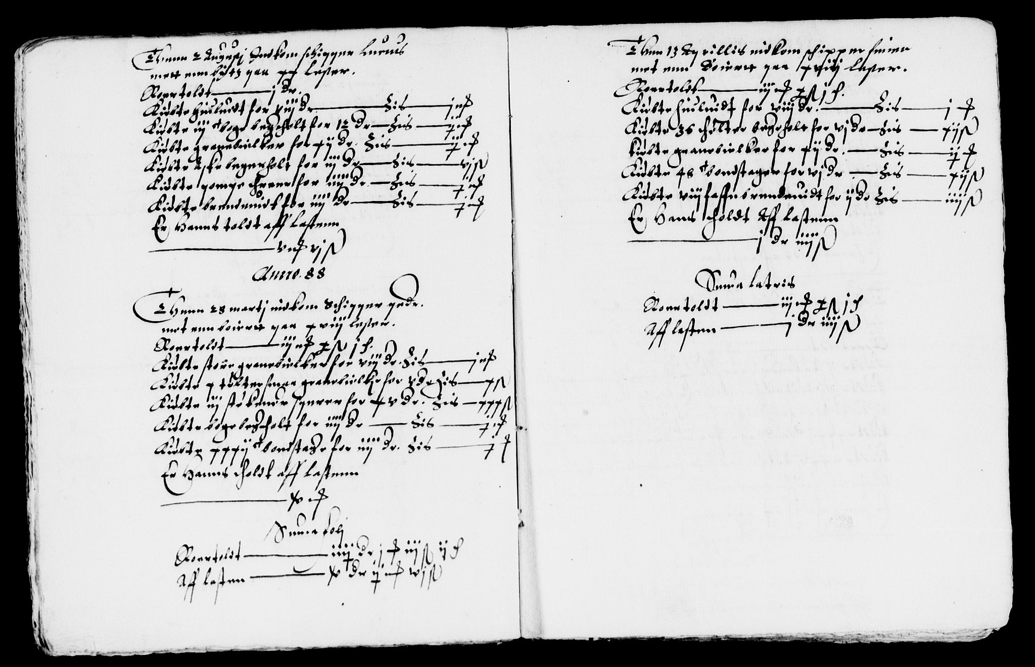 Rentekammeret inntil 1814, Reviderte regnskaper, Lensregnskaper, AV/RA-EA-5023/R/Rb/Rbo/L0001: Tønsberg len, 1584-1612