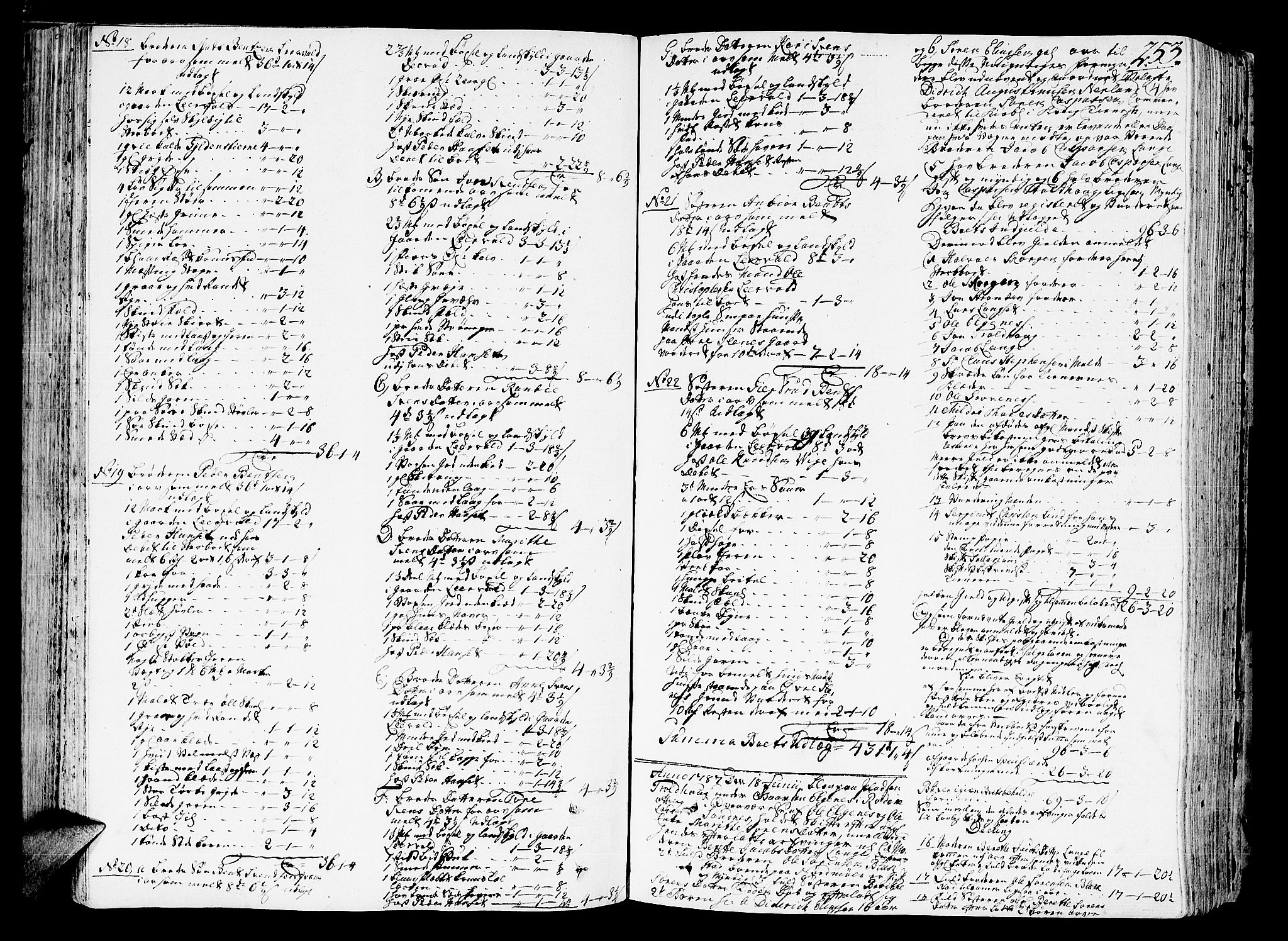 Romsdal sorenskriveri, SAT/A-4149/1/3/3A/L0011: Skifteprotokoll, 1782-1789, p. 252b-253a