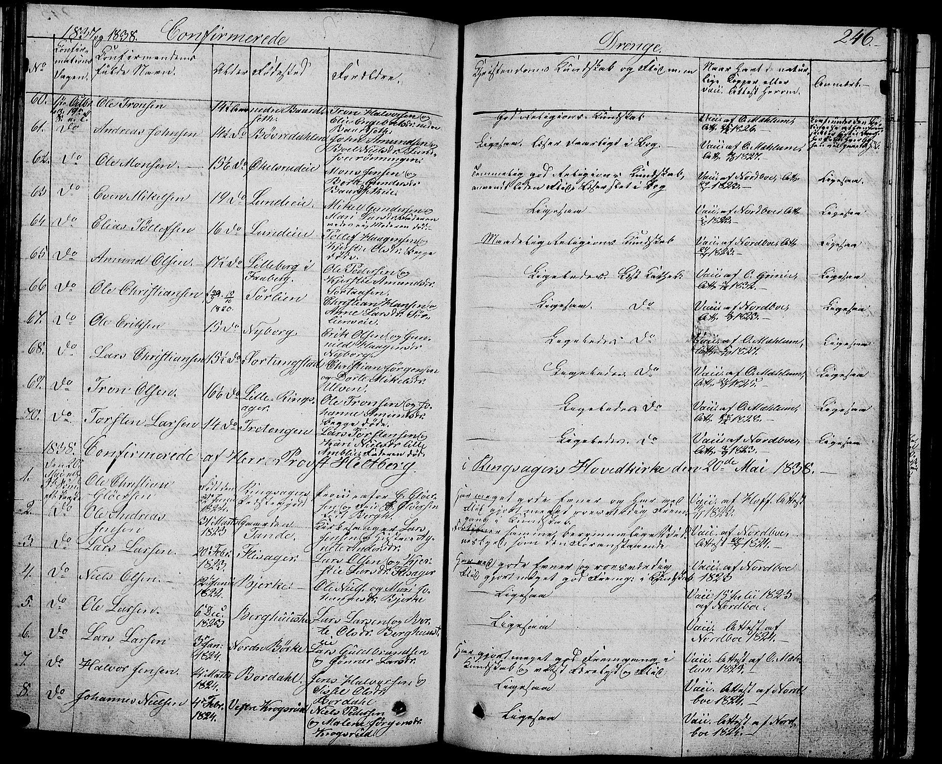 Ringsaker prestekontor, AV/SAH-PREST-014/L/La/L0004: Parish register (copy) no. 4, 1827-1838, p. 246