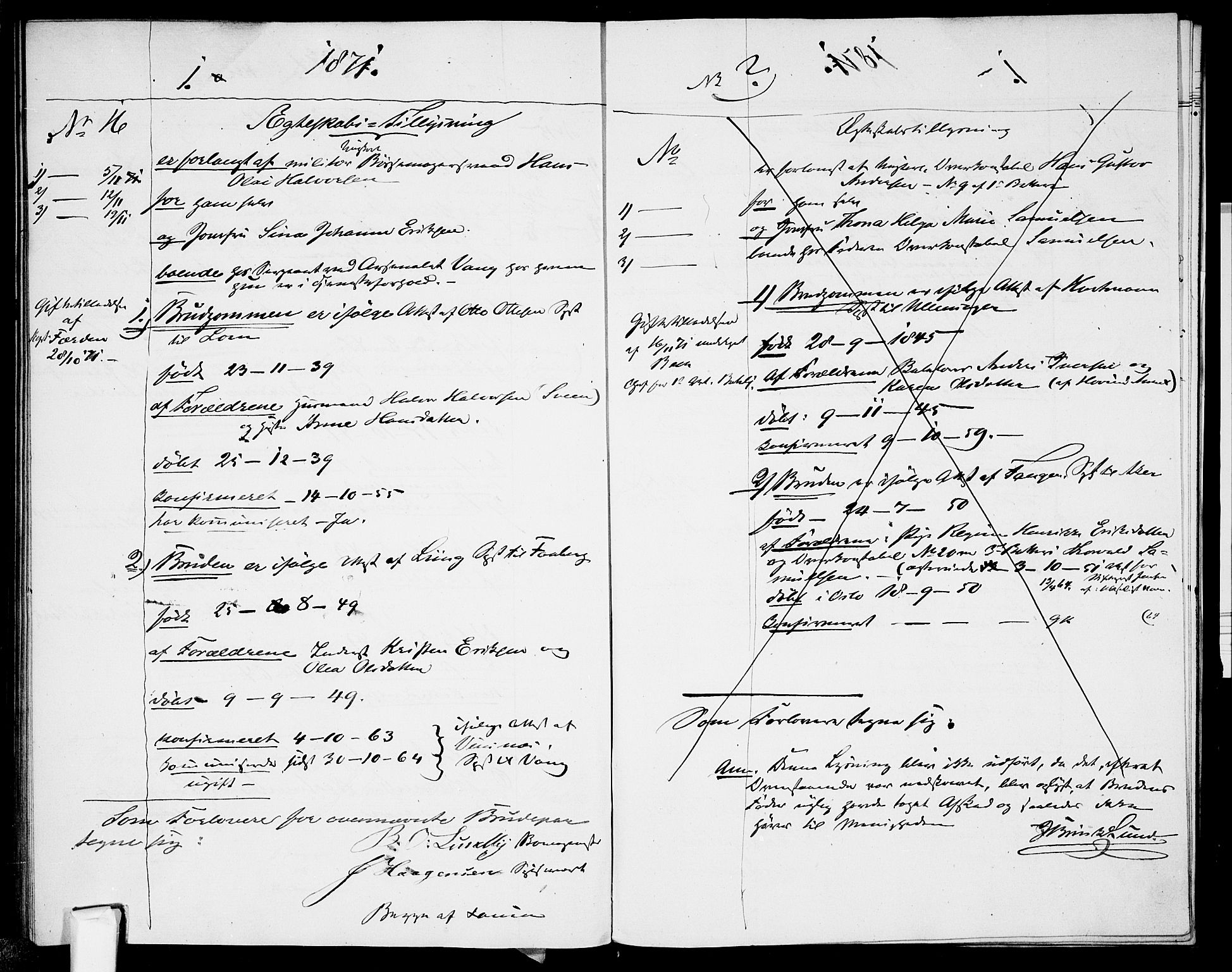 Garnisonsmenigheten Kirkebøker, AV/SAO-A-10846/H/Ha/L0006: Banns register no. I 6, 1856-1872