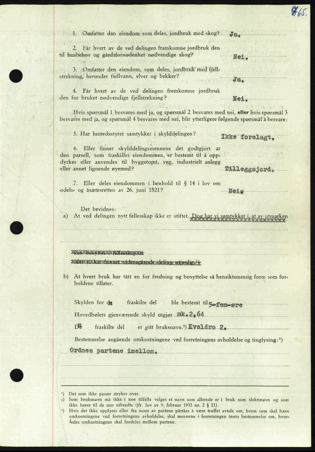 Nordmøre sorenskriveri, AV/SAT-A-4132/1/2/2Ca: Mortgage book no. A105, 1947-1947, Diary no: : 1843/1947