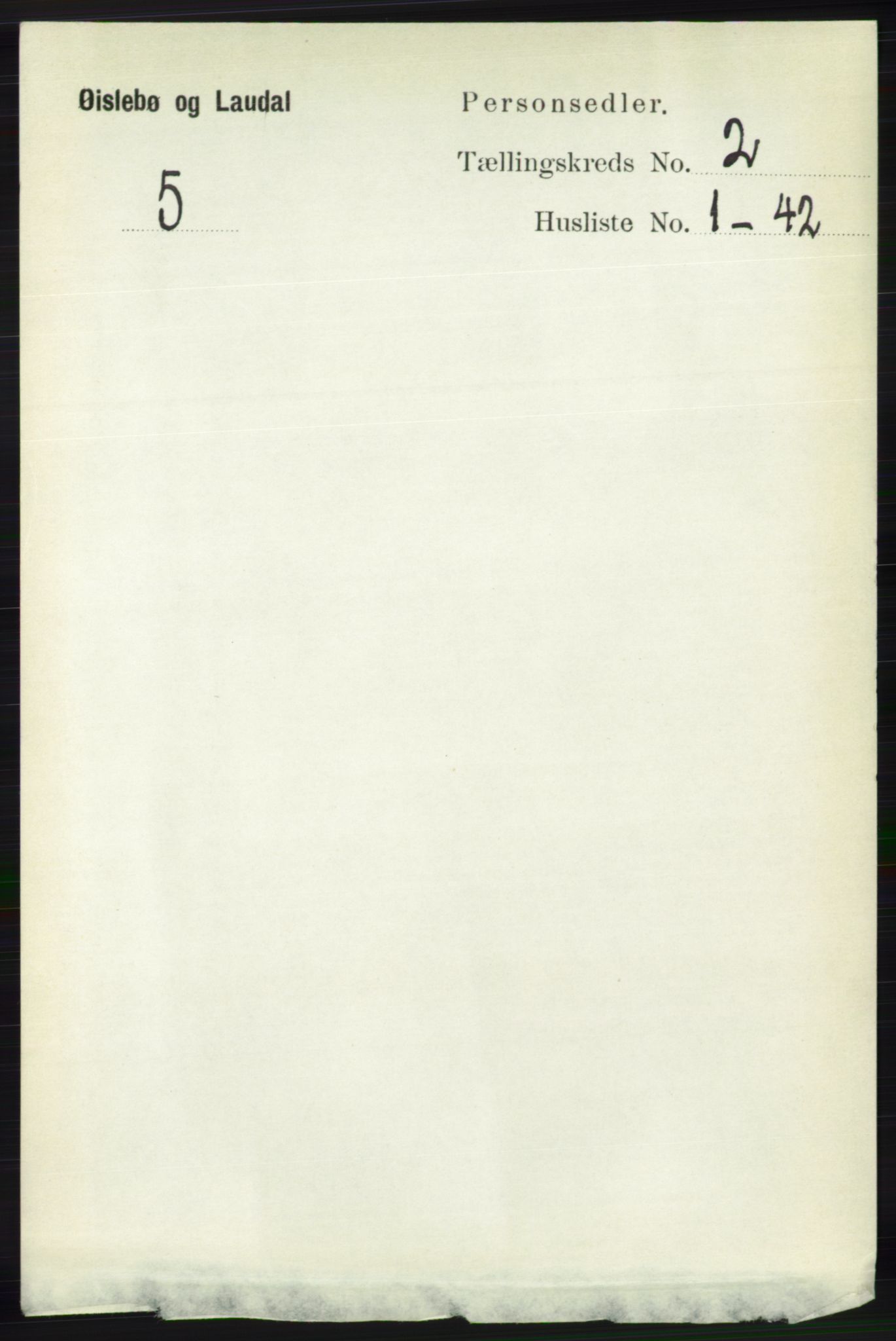 RA, 1891 census for 1021 Øyslebø og Laudal, 1891, p. 474