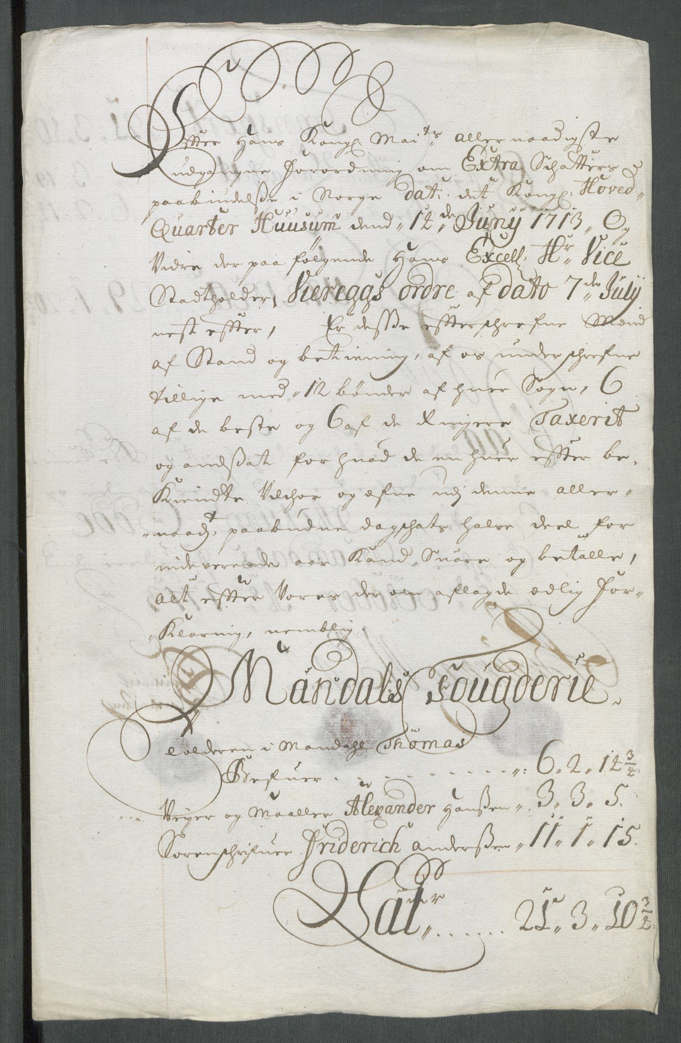 Rentekammeret inntil 1814, Reviderte regnskaper, Fogderegnskap, RA/EA-4092/R43/L2556: Fogderegnskap Lista og Mandal, 1713, p. 178