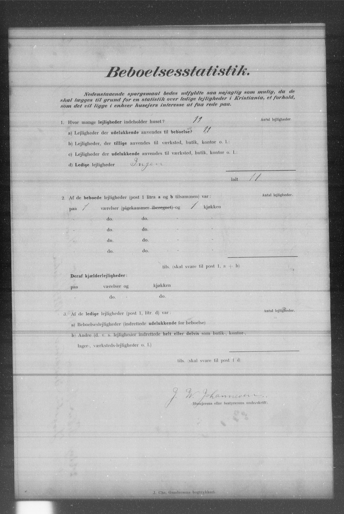 OBA, Municipal Census 1902 for Kristiania, 1902, p. 2211