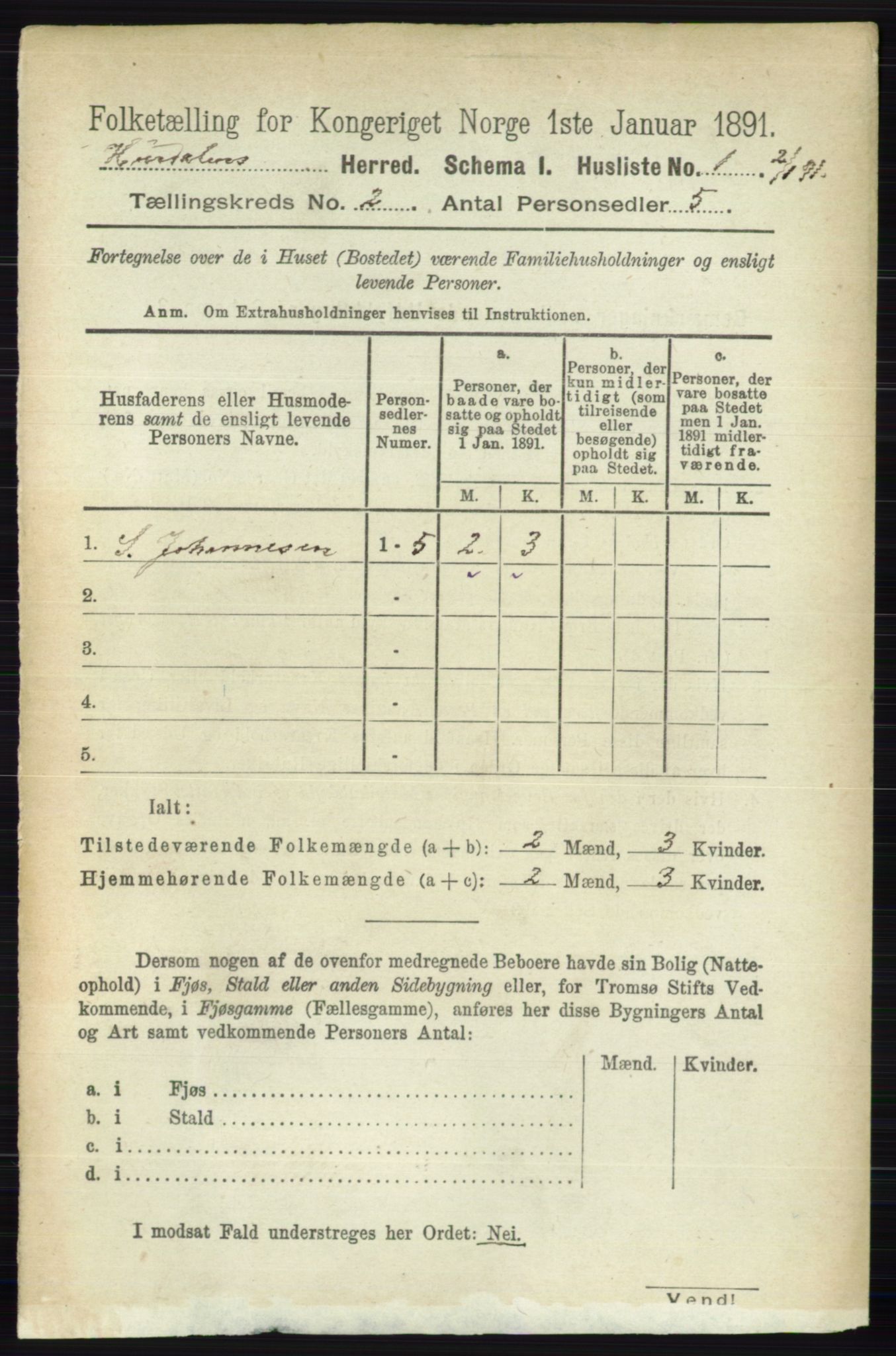 RA, 1891 census for 0239 Hurdal, 1891, p. 443