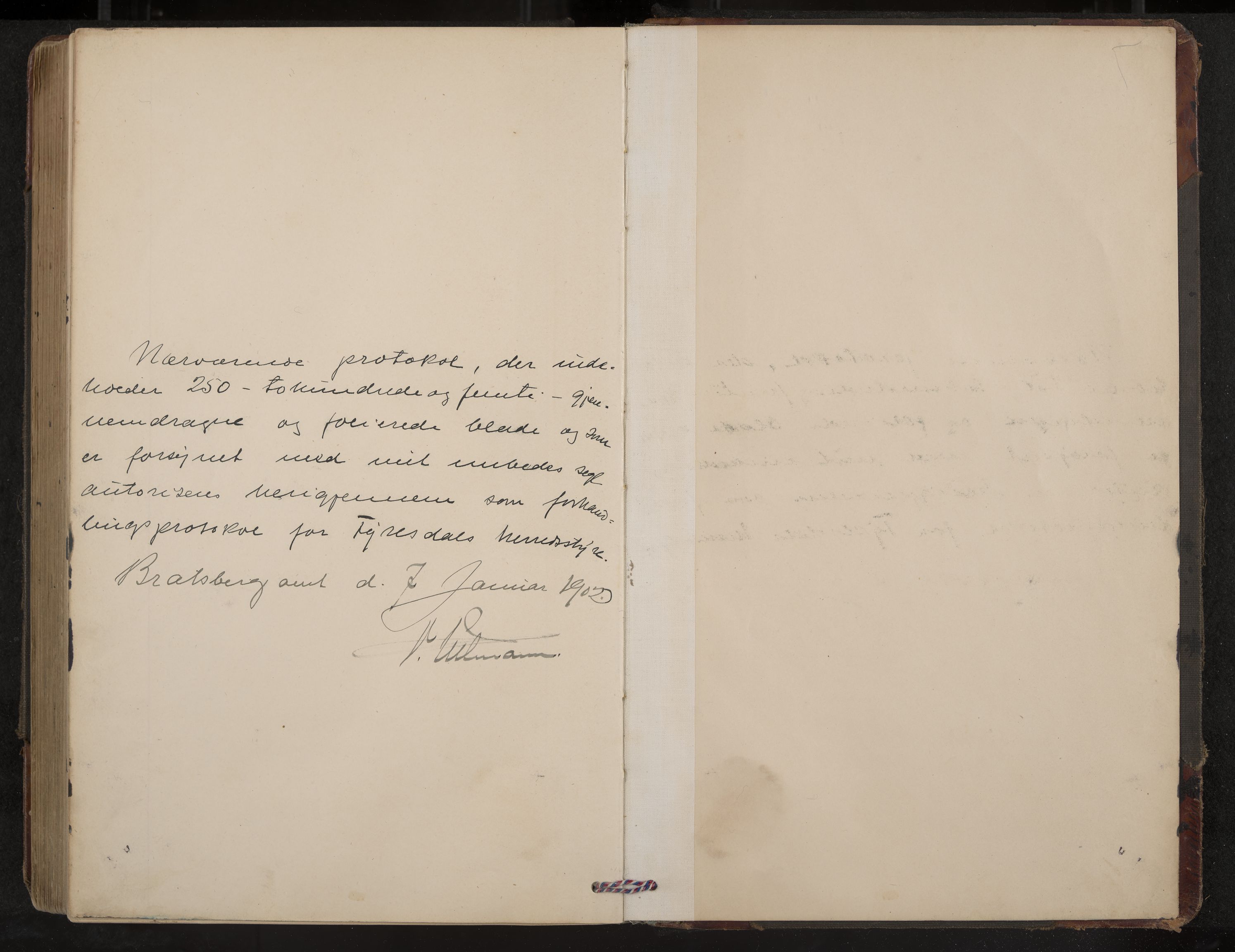 Fyresdal formannskap og sentraladministrasjon, IKAK/0831021-1/Aa/L0004: Møtebok, 1903-1911