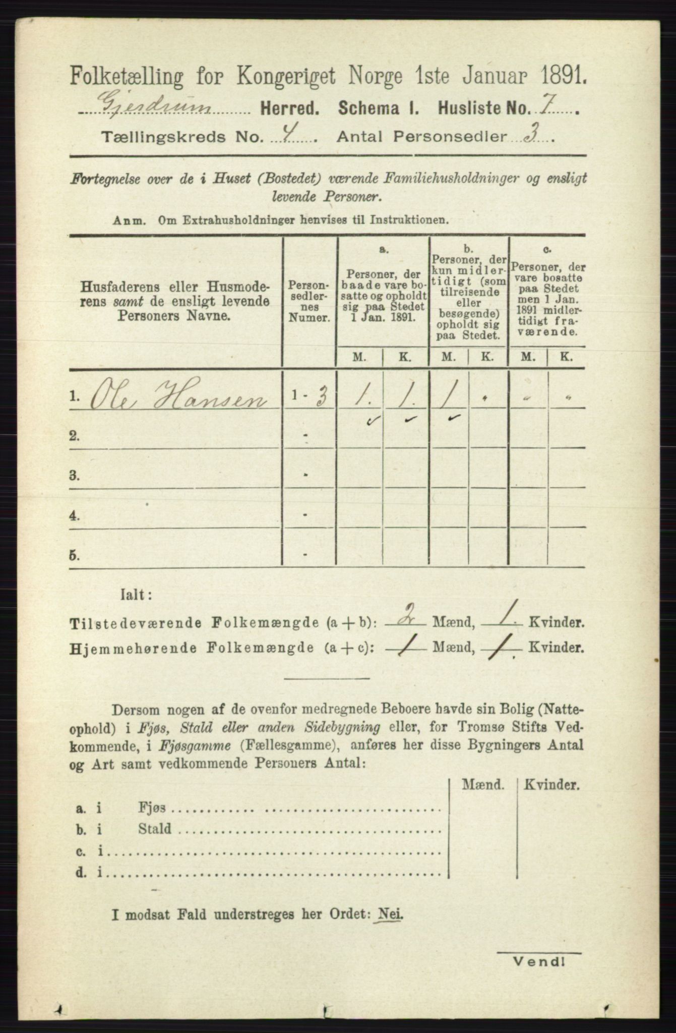 RA, 1891 census for 0234 Gjerdrum, 1891, p. 1756