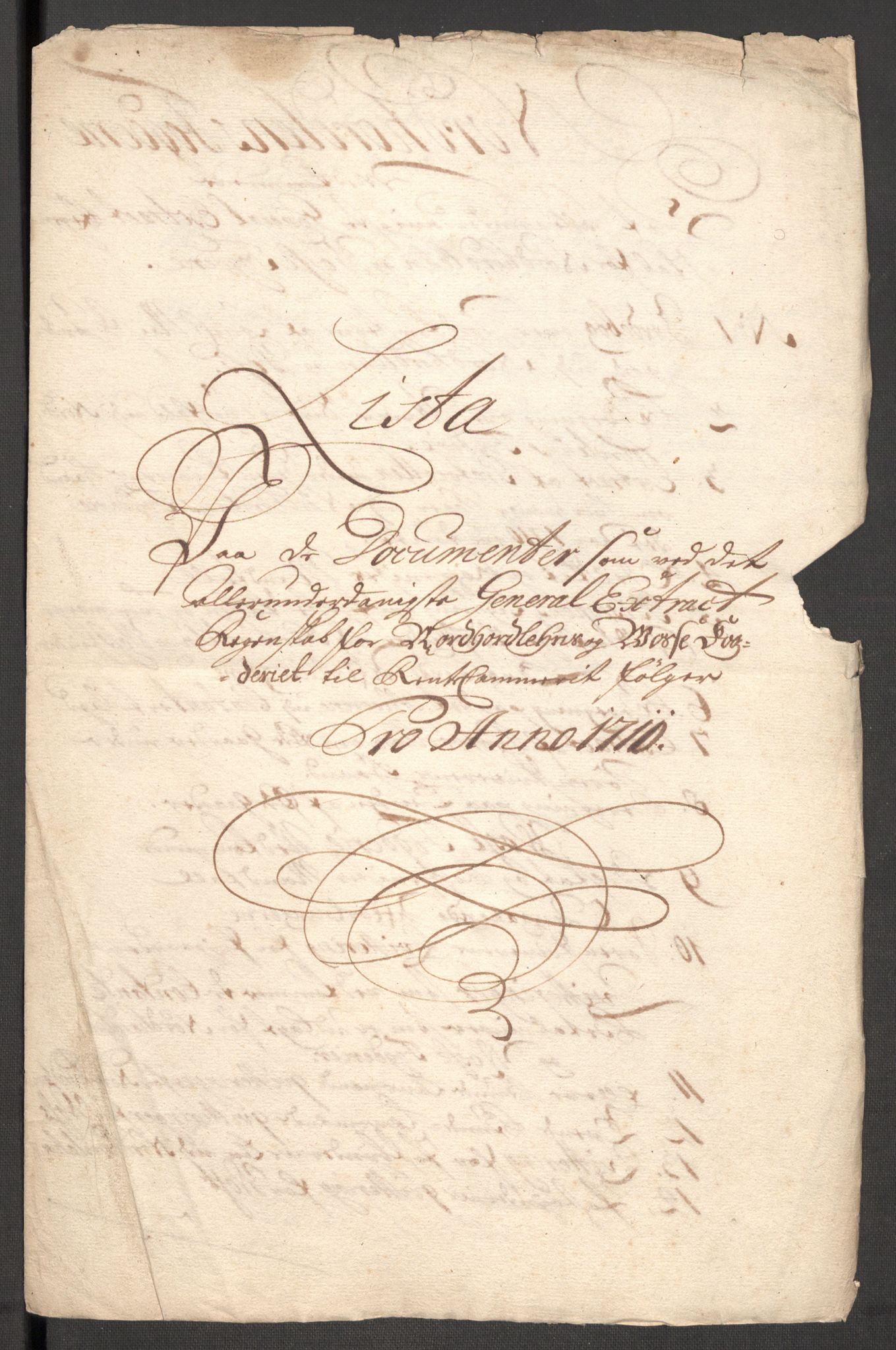 Rentekammeret inntil 1814, Reviderte regnskaper, Fogderegnskap, RA/EA-4092/R51/L3191: Fogderegnskap Nordhordland og Voss, 1710, p. 43