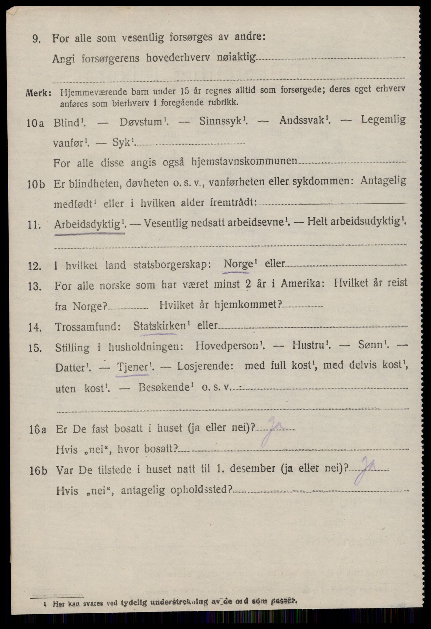 SAT, 1920 census for Hustad, 1920, p. 4164