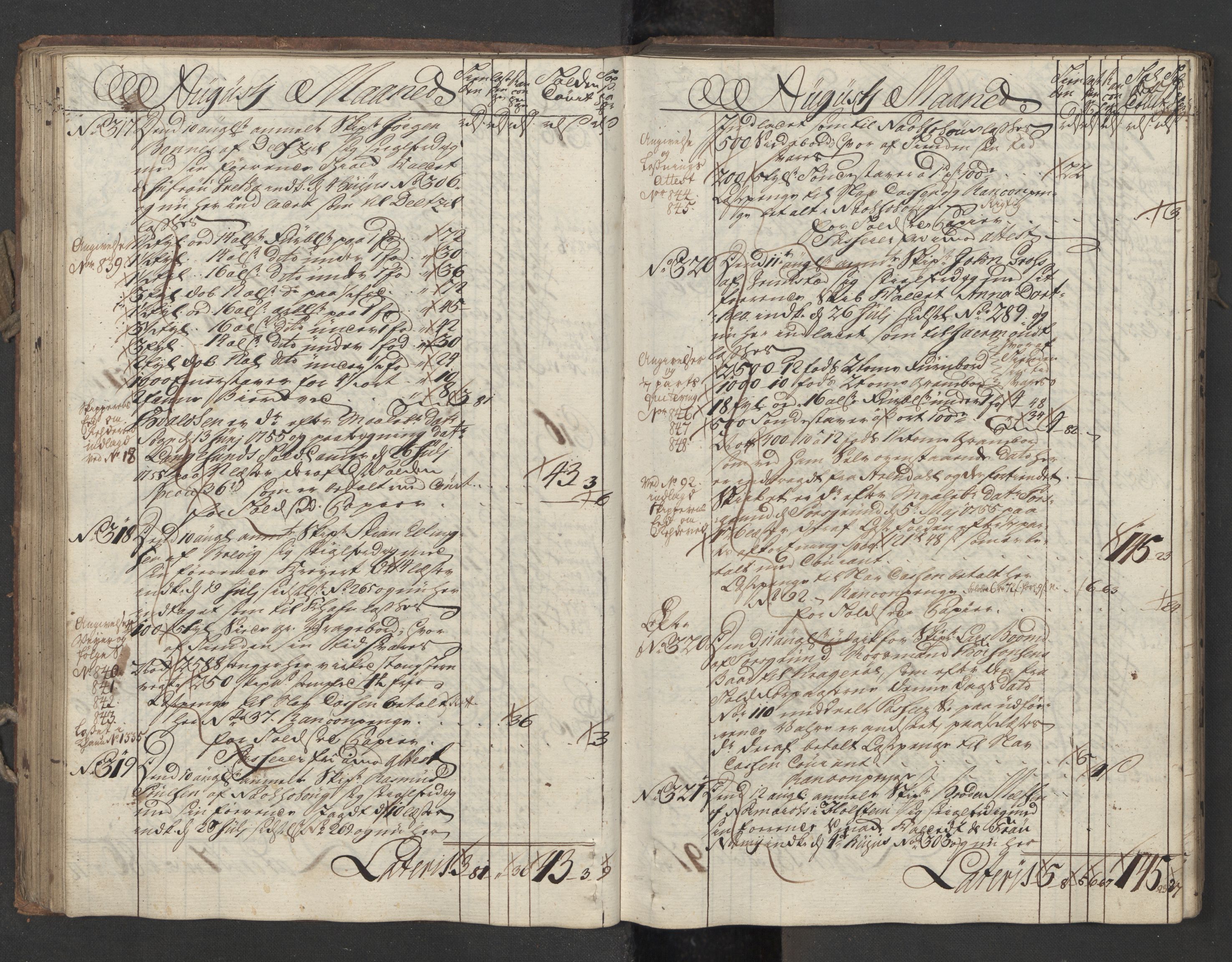 Generaltollkammeret, tollregnskaper, AV/RA-EA-5490/R12/L0029/0001: Tollregnskaper Langesund / Utgående hovedtollbok, 1756, p. 76b-77a