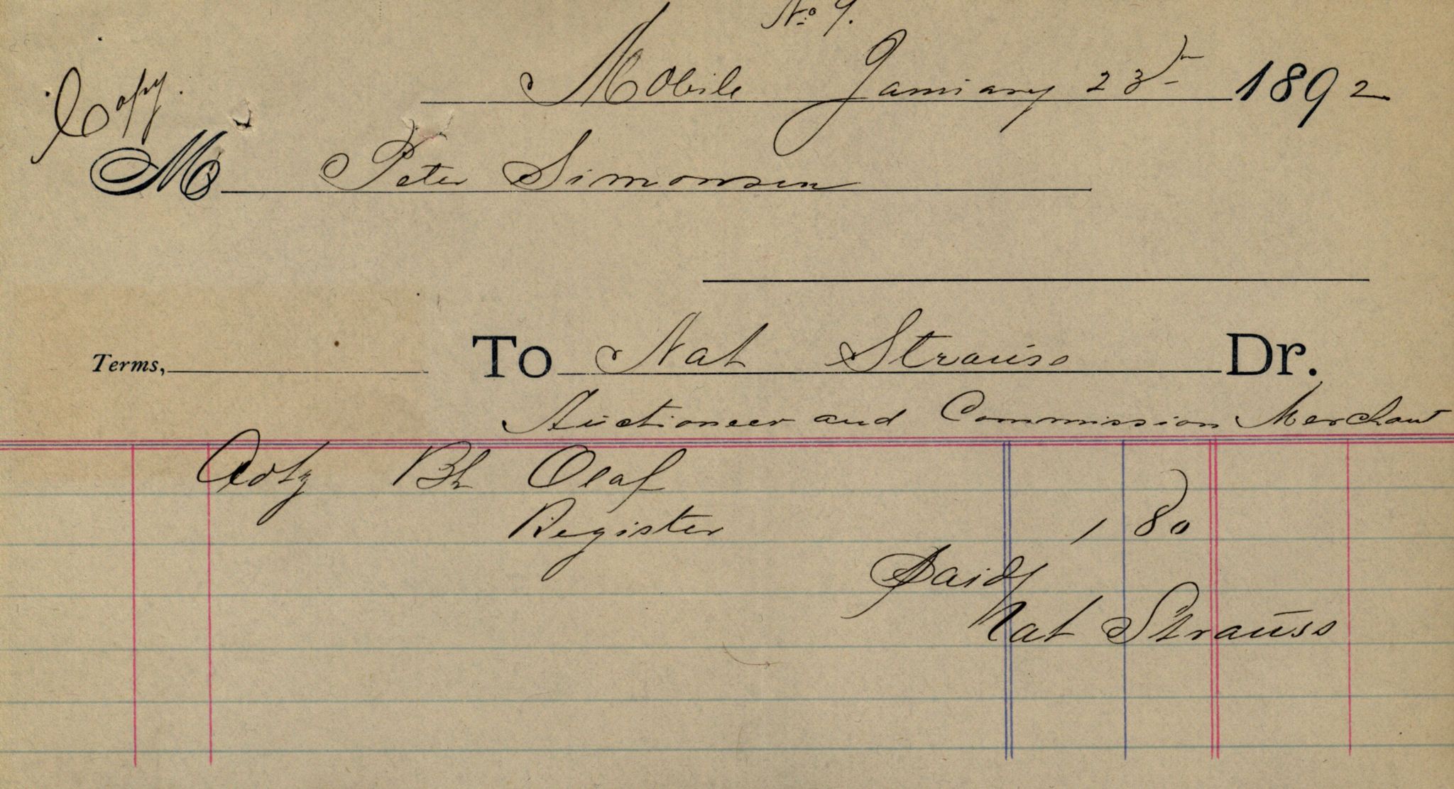 Pa 63 - Østlandske skibsassuranceforening, VEMU/A-1079/G/Ga/L0028/0005: Havaridokumenter / Tjømø, Magnolia, Caroline, Olaf, Stjernen, 1892, p. 101