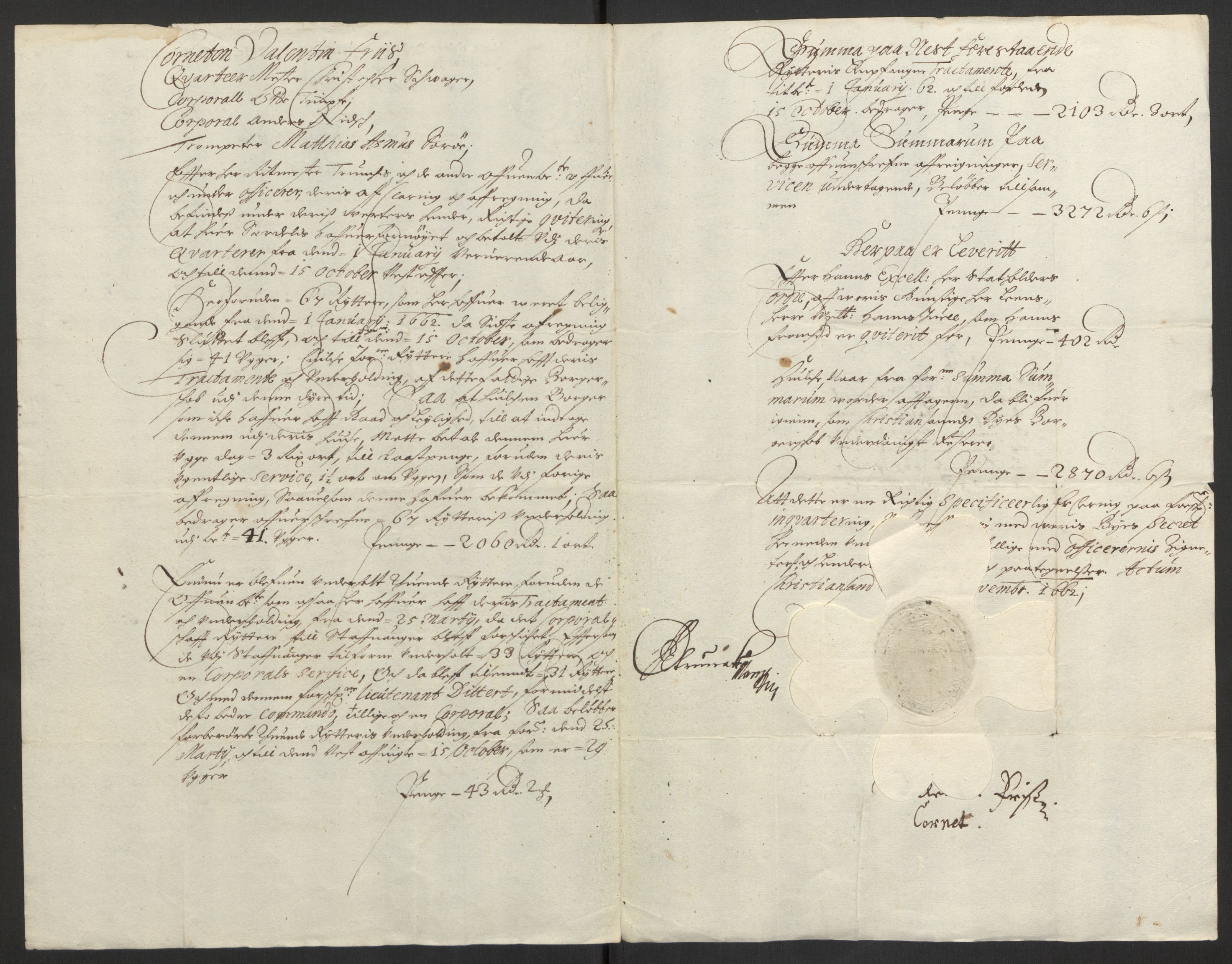 Rentekammeret inntil 1814, Reviderte regnskaper, Byregnskaper, RA/EA-4066/R/Rm/L0258: [M1] Kontribusjonsregnskap, 1664-1700, p. 132