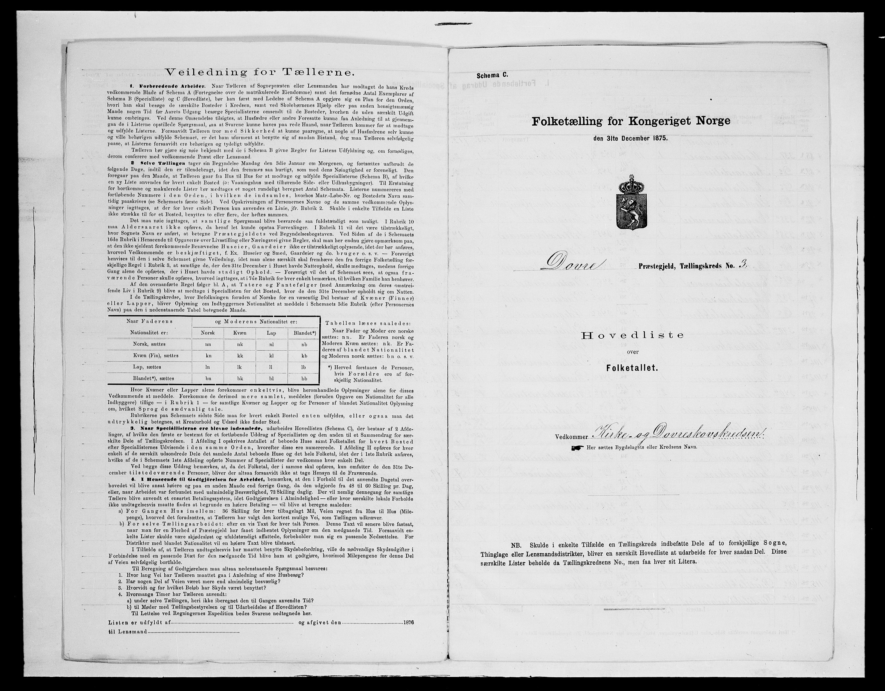 SAH, 1875 census for 0511P Dovre, 1875, p. 25