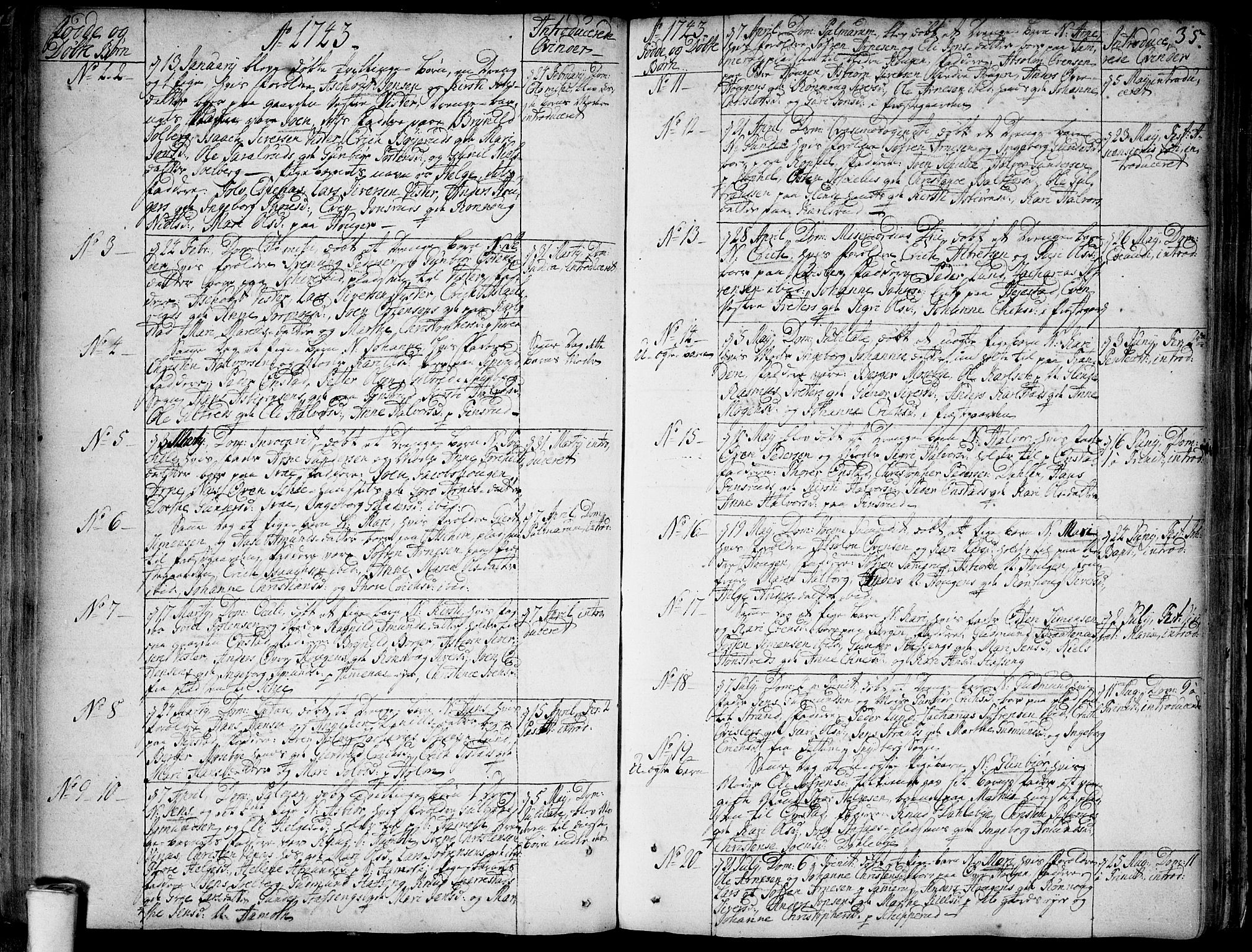 Skiptvet prestekontor Kirkebøker, SAO/A-20009/F/Fa/L0002: Parish register (official) no. 2, 1734-1759, p. 35