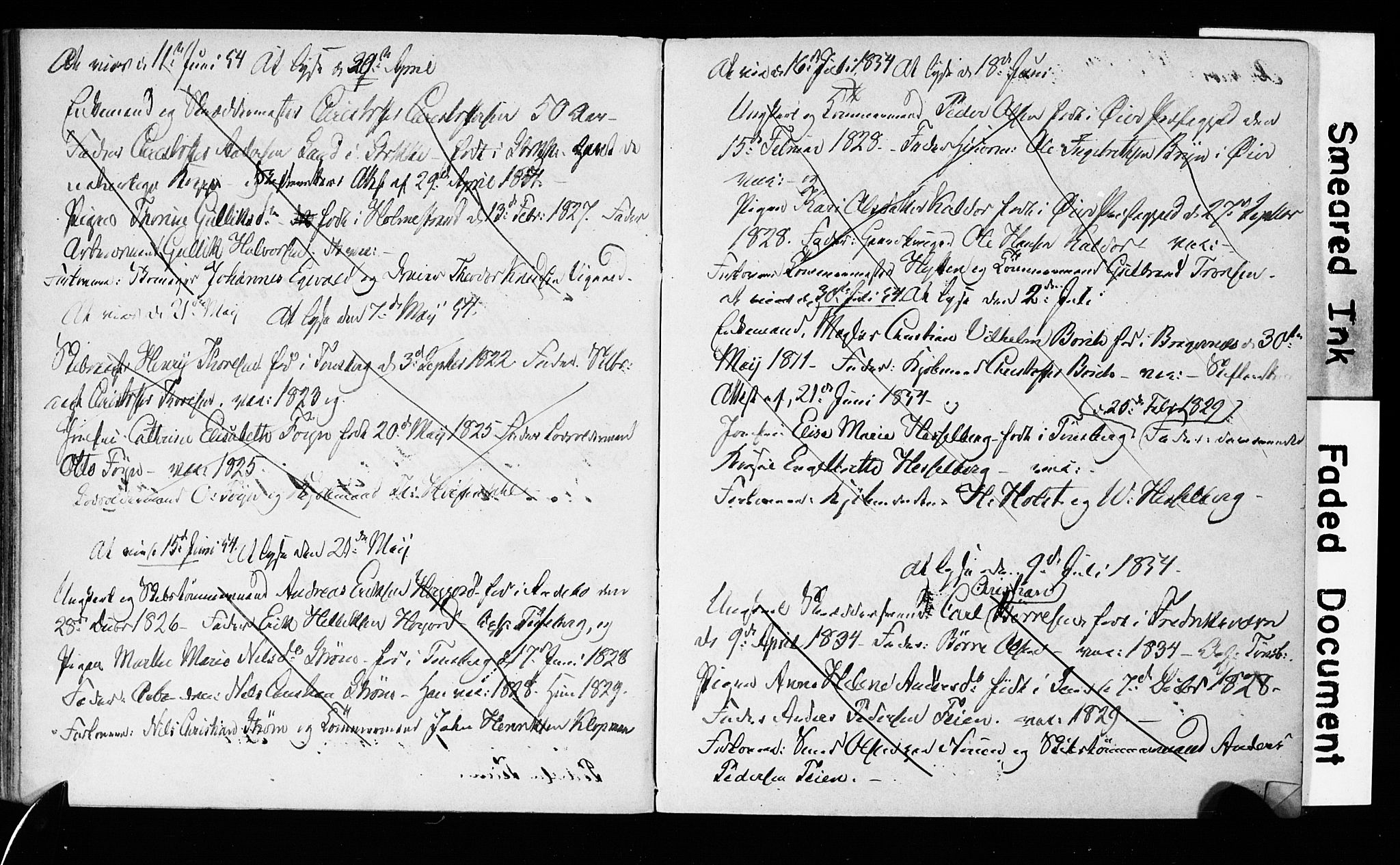 Tønsberg kirkebøker, AV/SAKO-A-330/H/Ha/L0001: Banns register no. 1, 1849-1856