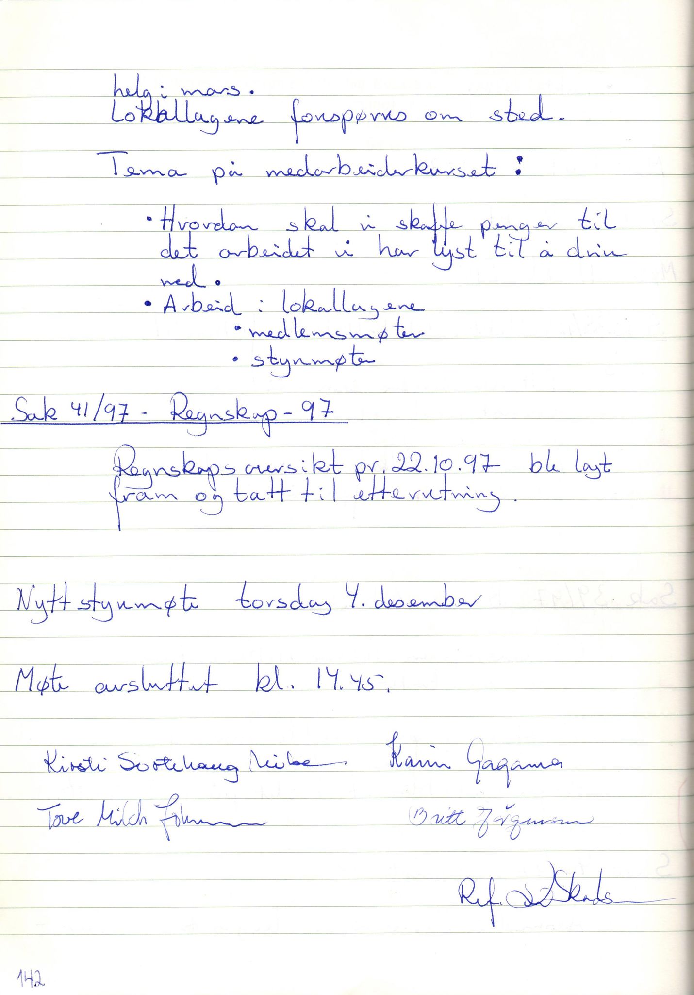 Finnmark Husflidslag, FMFB/A-1134/A/L0004: Møtebok, 1995-2000, p. 146