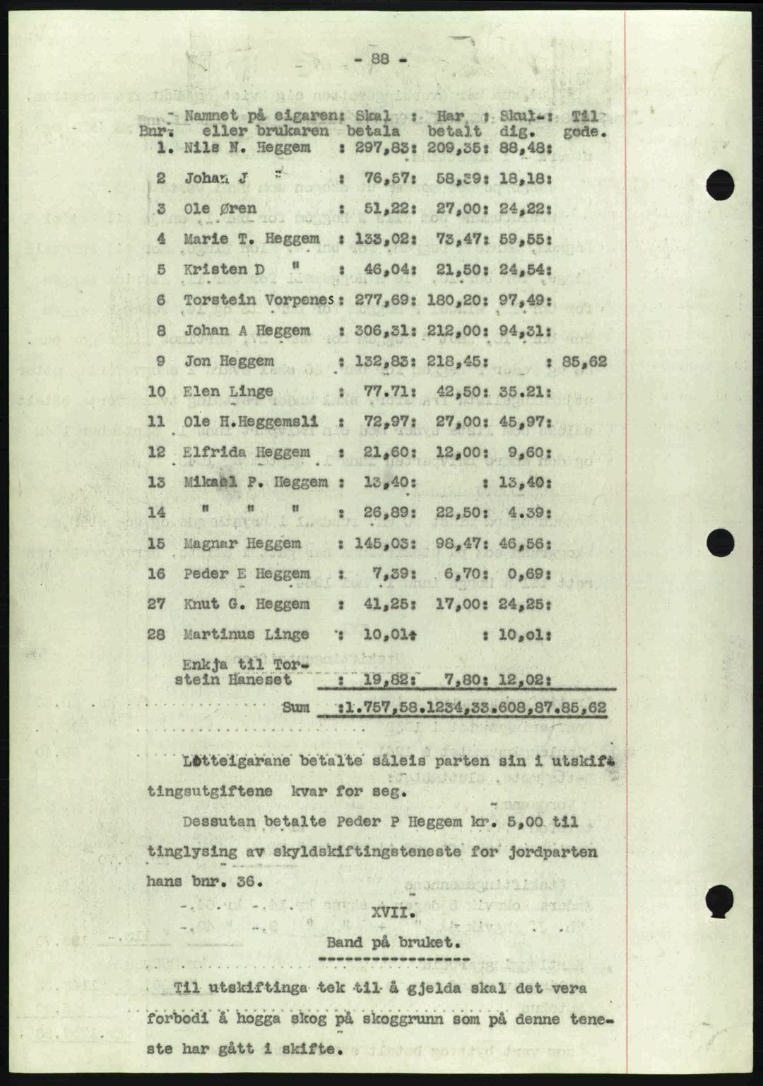 Nordmøre sorenskriveri, AV/SAT-A-4132/1/2/2Ca: Mortgage book no. A92, 1942-1942, Diary no: : 787/1942