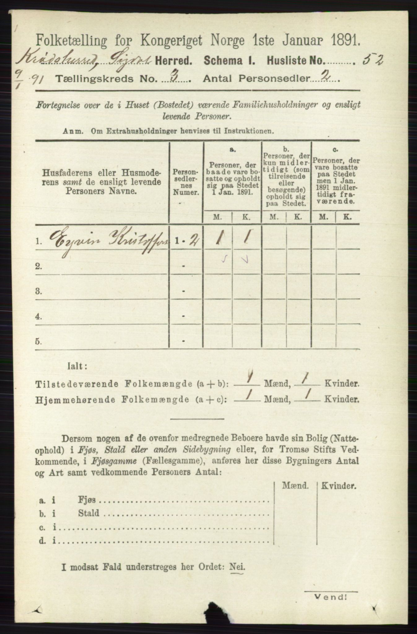 RA, 1891 census for 0621 Sigdal, 1891, p. 5573