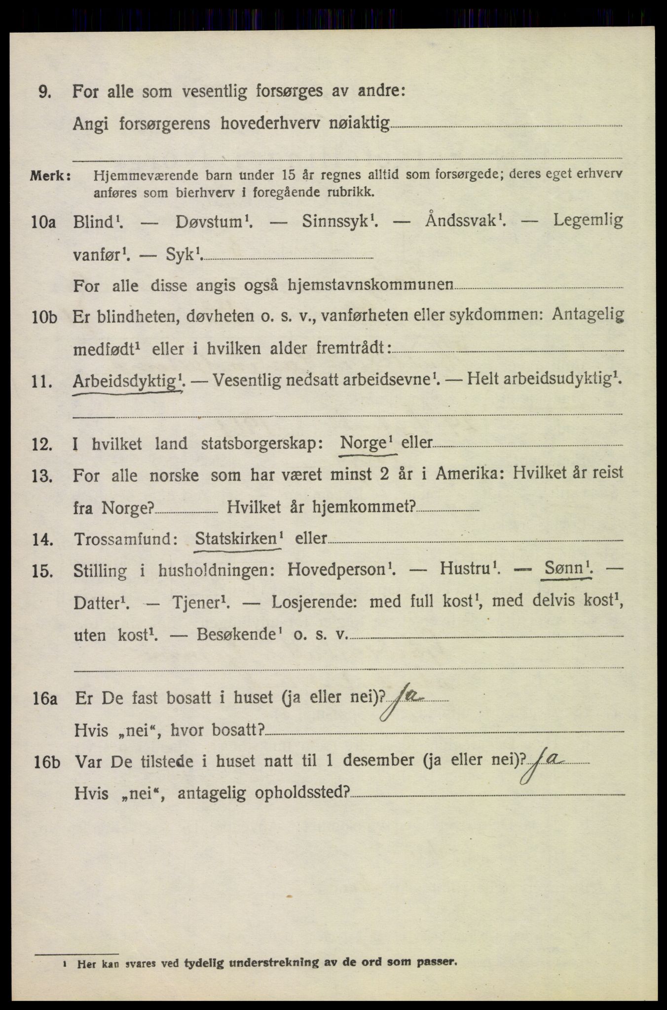 SAH, 1920 census for Tolga, 1920, p. 8150