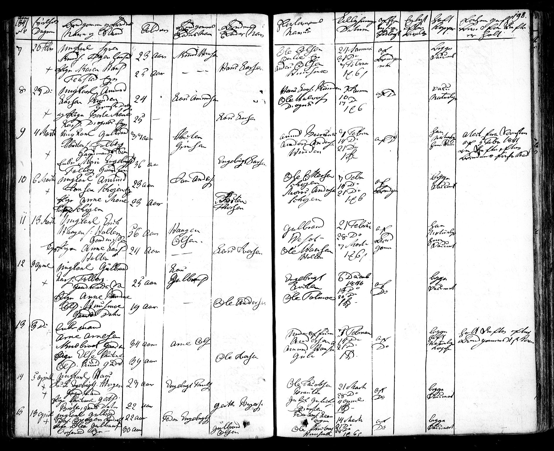 Nes prestekontor Kirkebøker, SAO/A-10410/F/Fa/L0006: Parish register (official) no. I 6, 1833-1845, p. 198