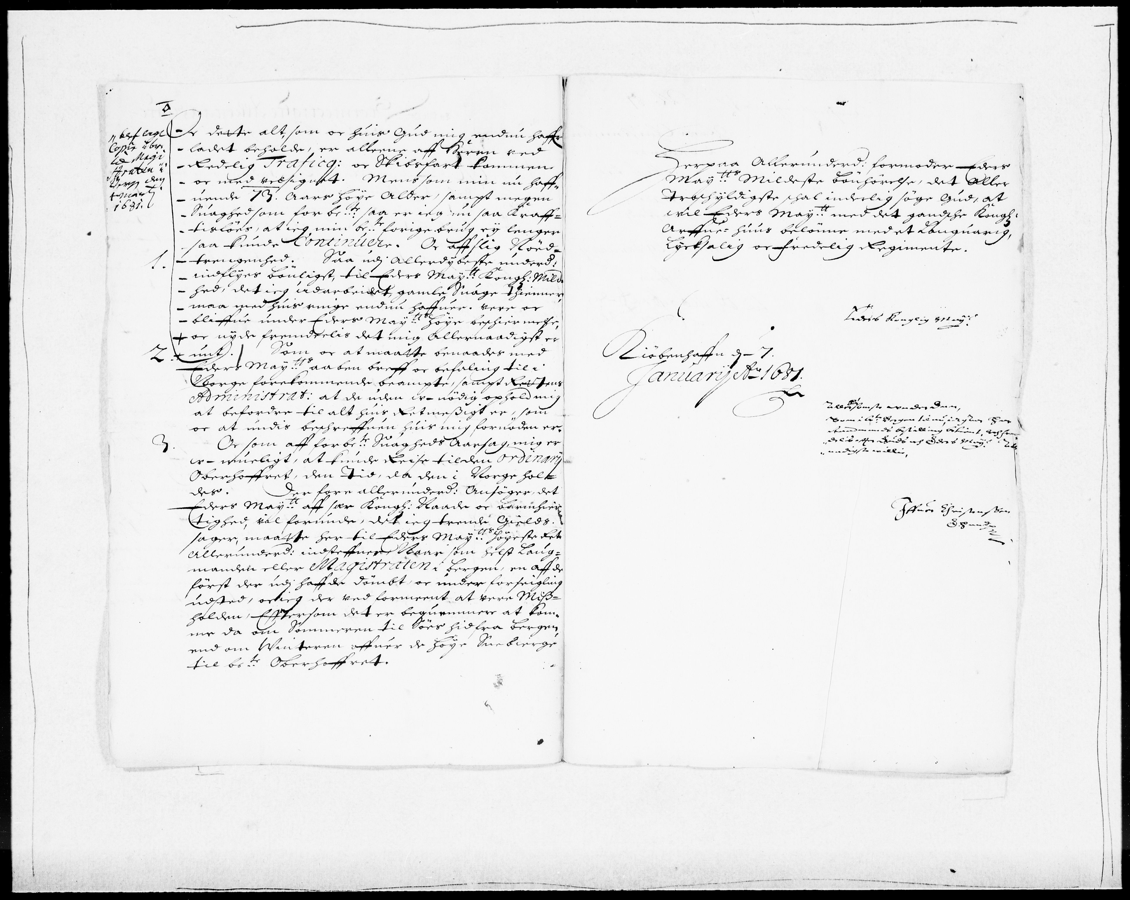 Danske Kanselli 1572-1799, RA/EA-3023/F/Fc/Fcc/Fcca/L0033: Norske innlegg 1572-1799, 1680-1681, p. 264
