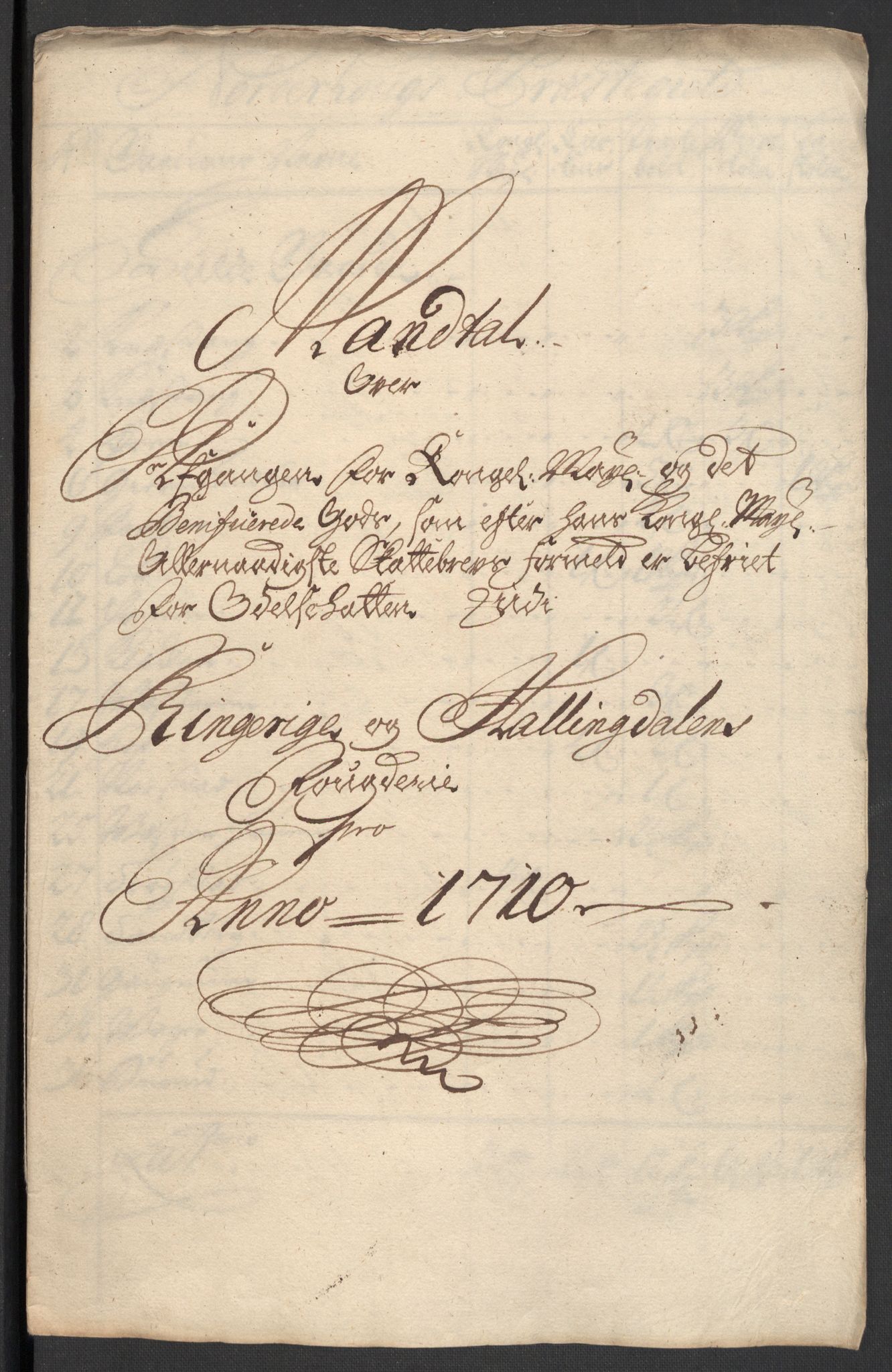 Rentekammeret inntil 1814, Reviderte regnskaper, Fogderegnskap, AV/RA-EA-4092/R23/L1468: Fogderegnskap Ringerike og Hallingdal, 1709-1710, p. 388