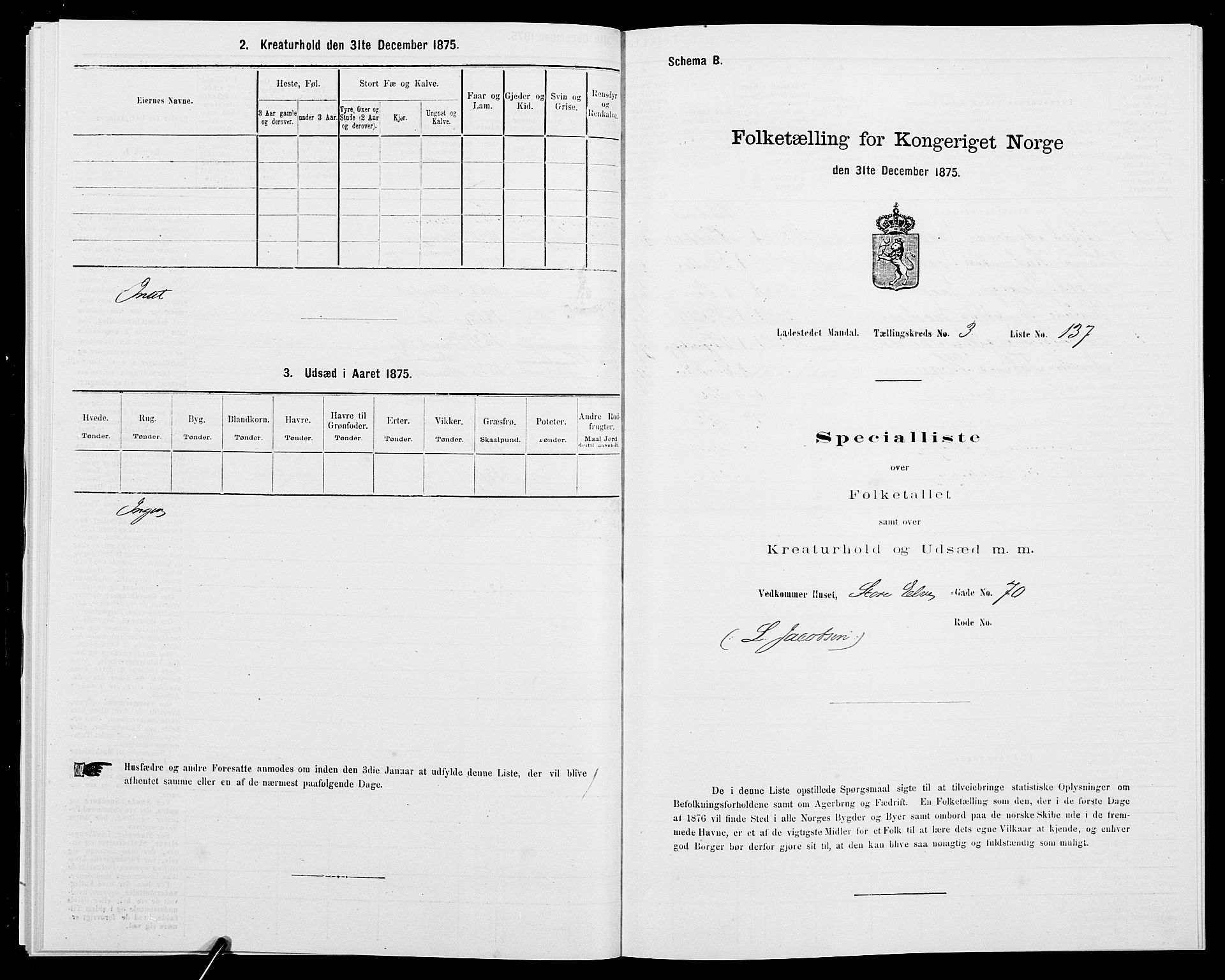 SAK, 1875 census for 1002B Mandal/Mandal, 1875, p. 299