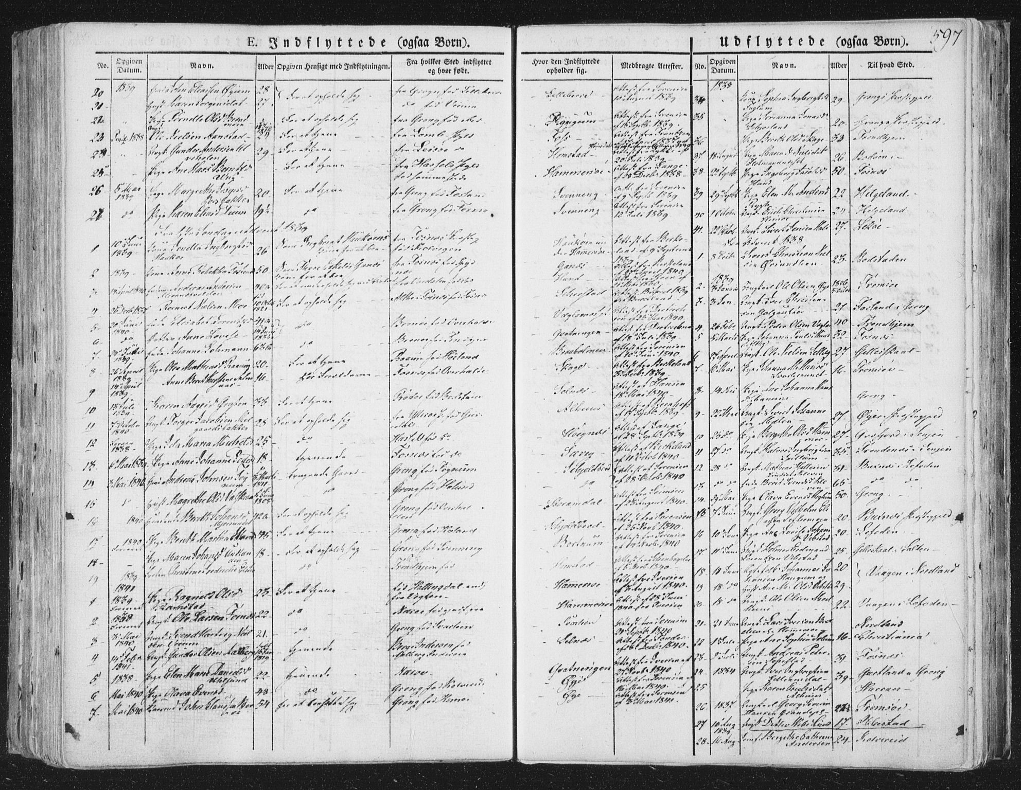 Ministerialprotokoller, klokkerbøker og fødselsregistre - Nord-Trøndelag, SAT/A-1458/764/L0552: Parish register (official) no. 764A07b, 1824-1865, p. 597