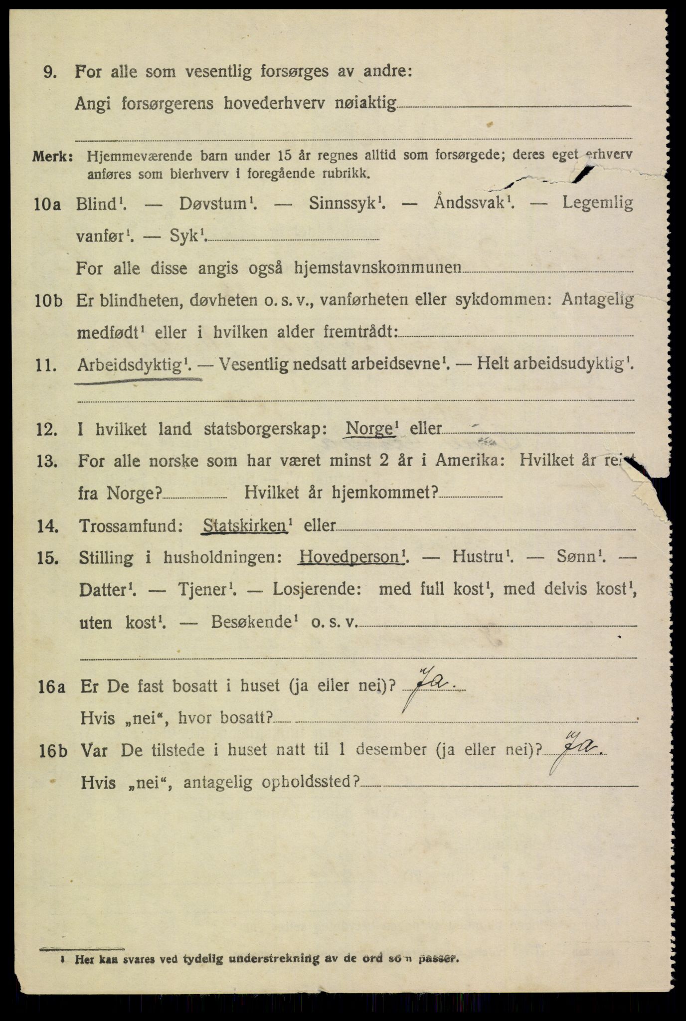 SAH, 1920 census for Øvre Rendal, 1920, p. 2048