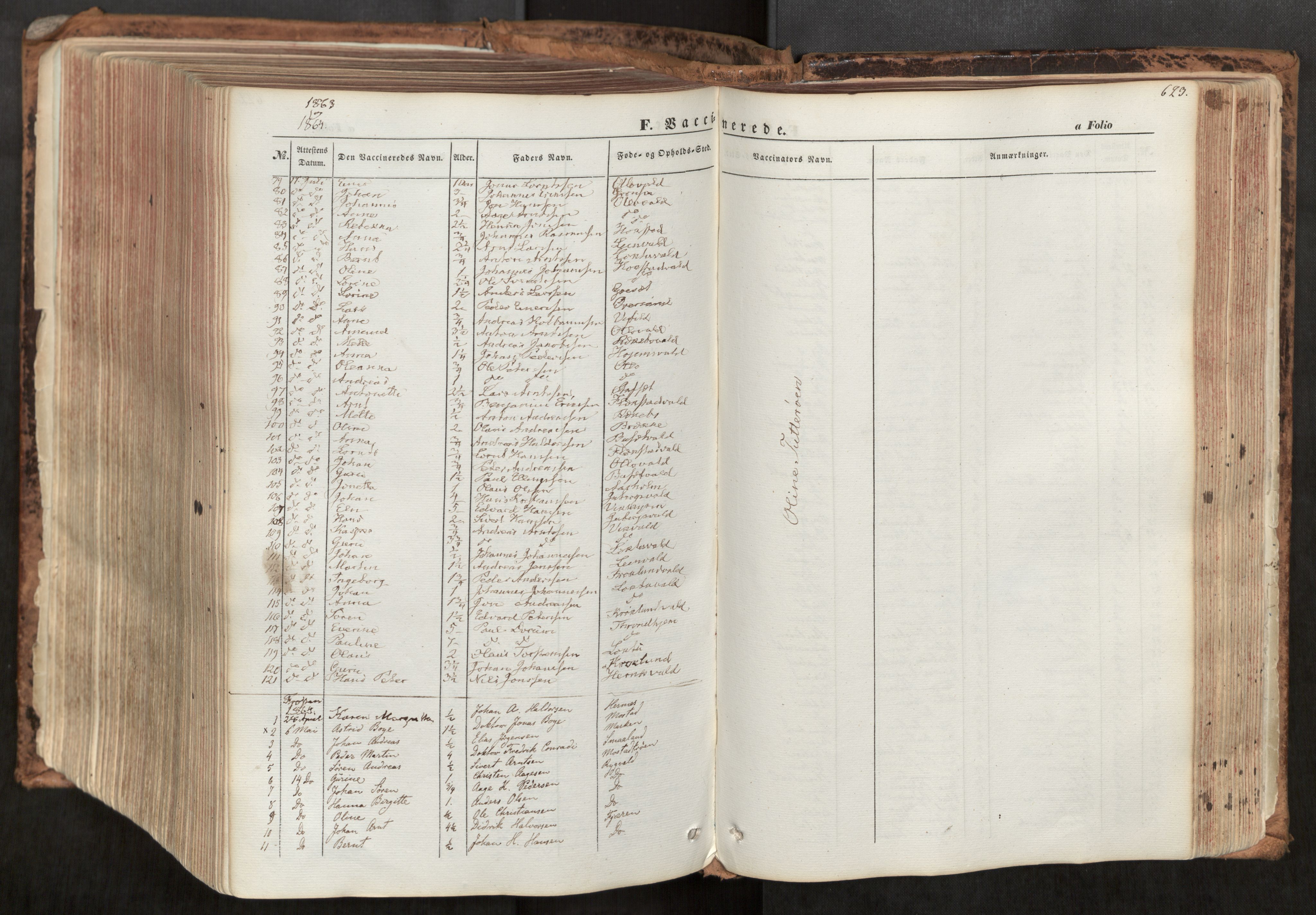 Ministerialprotokoller, klokkerbøker og fødselsregistre - Nord-Trøndelag, SAT/A-1458/713/L0116: Parish register (official) no. 713A07, 1850-1877, p. 623