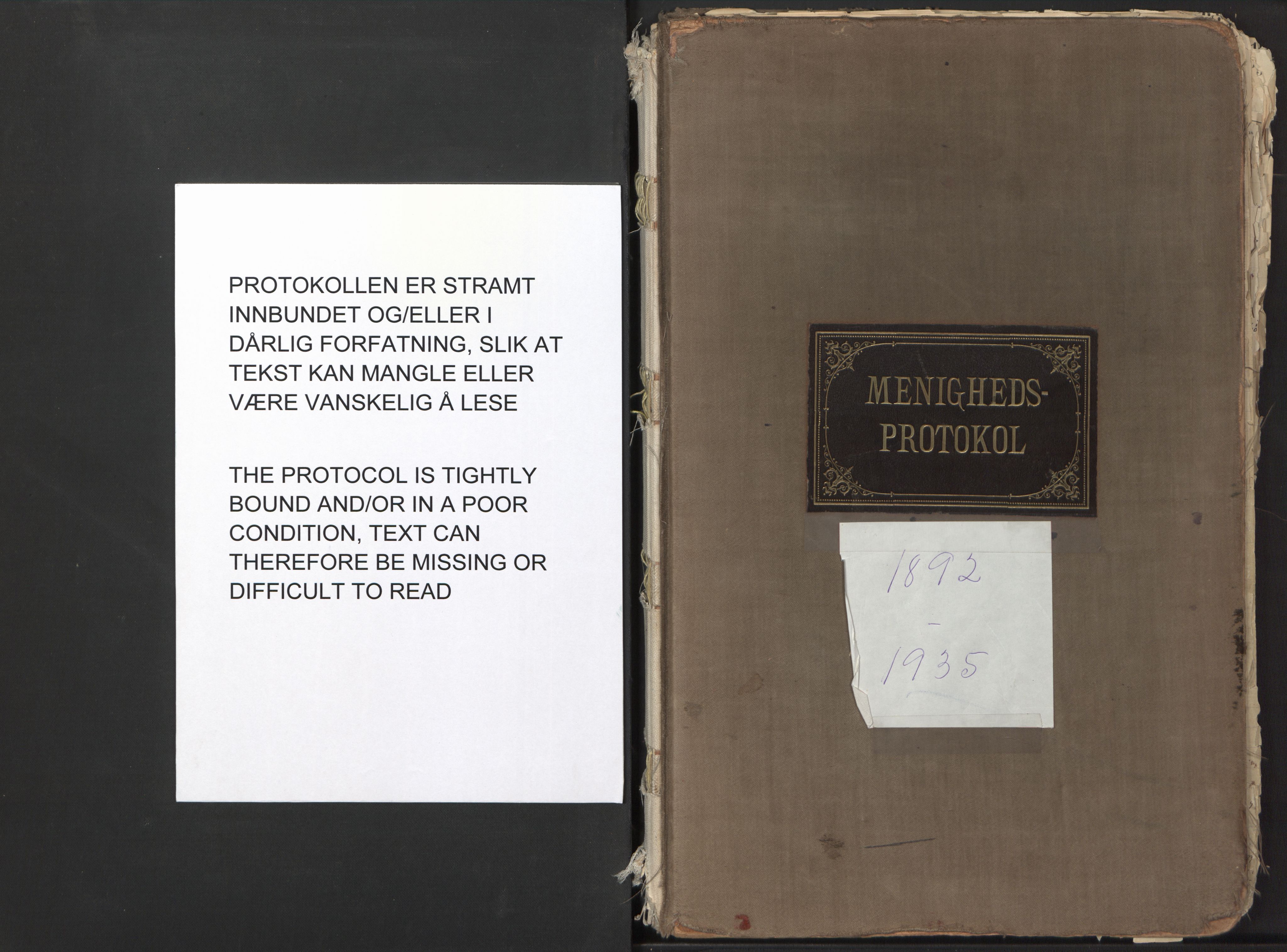 Den evangelisk-lutherske frikirke østre menighet, Oslo, AV/SAO-PAO-0245/F/L0002: Dissenter register no. 2, 1892-1936