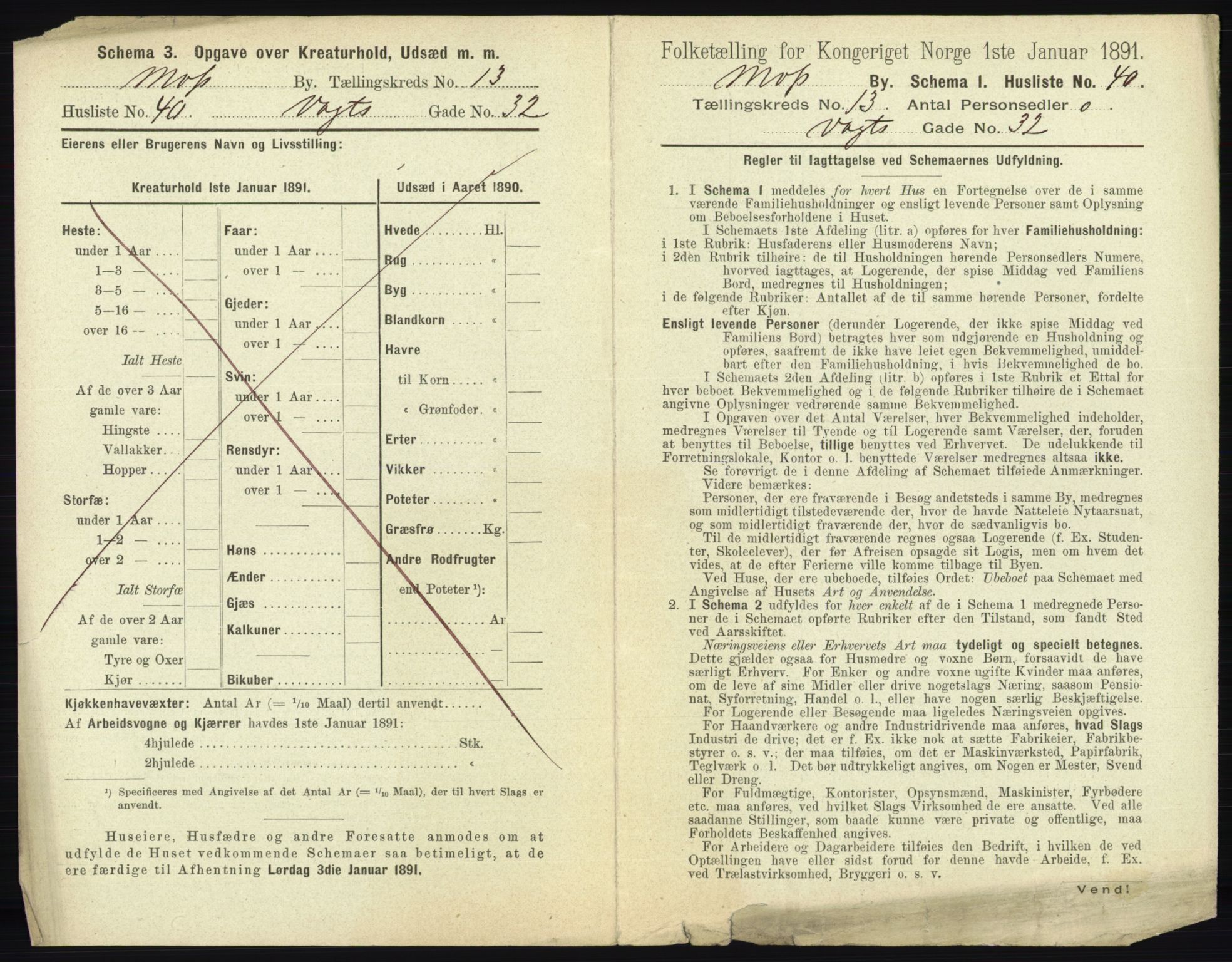 RA, 1891 census for 0104 Moss, 1891, p. 926