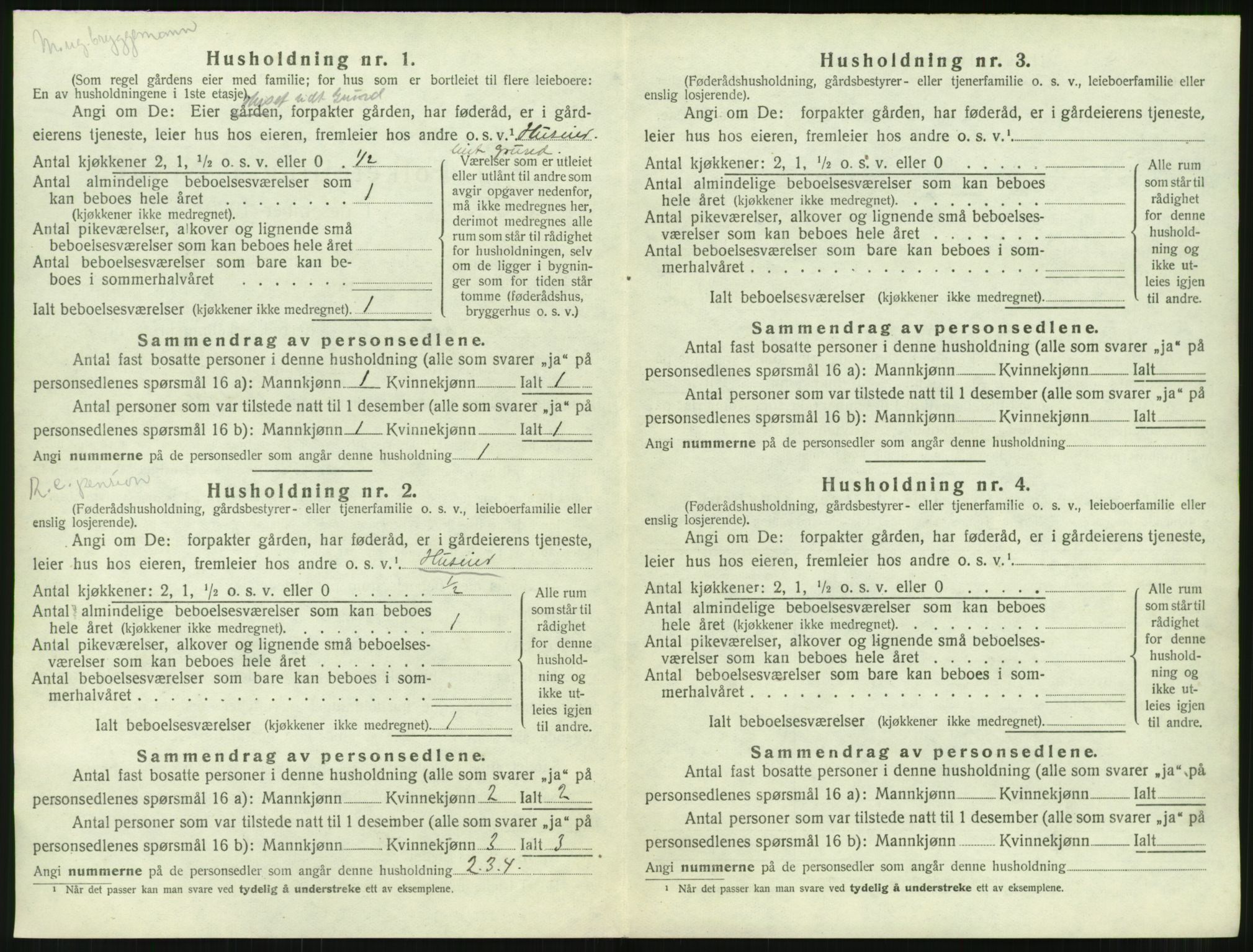 SAT, 1920 census for Sandøy, 1920, p. 41