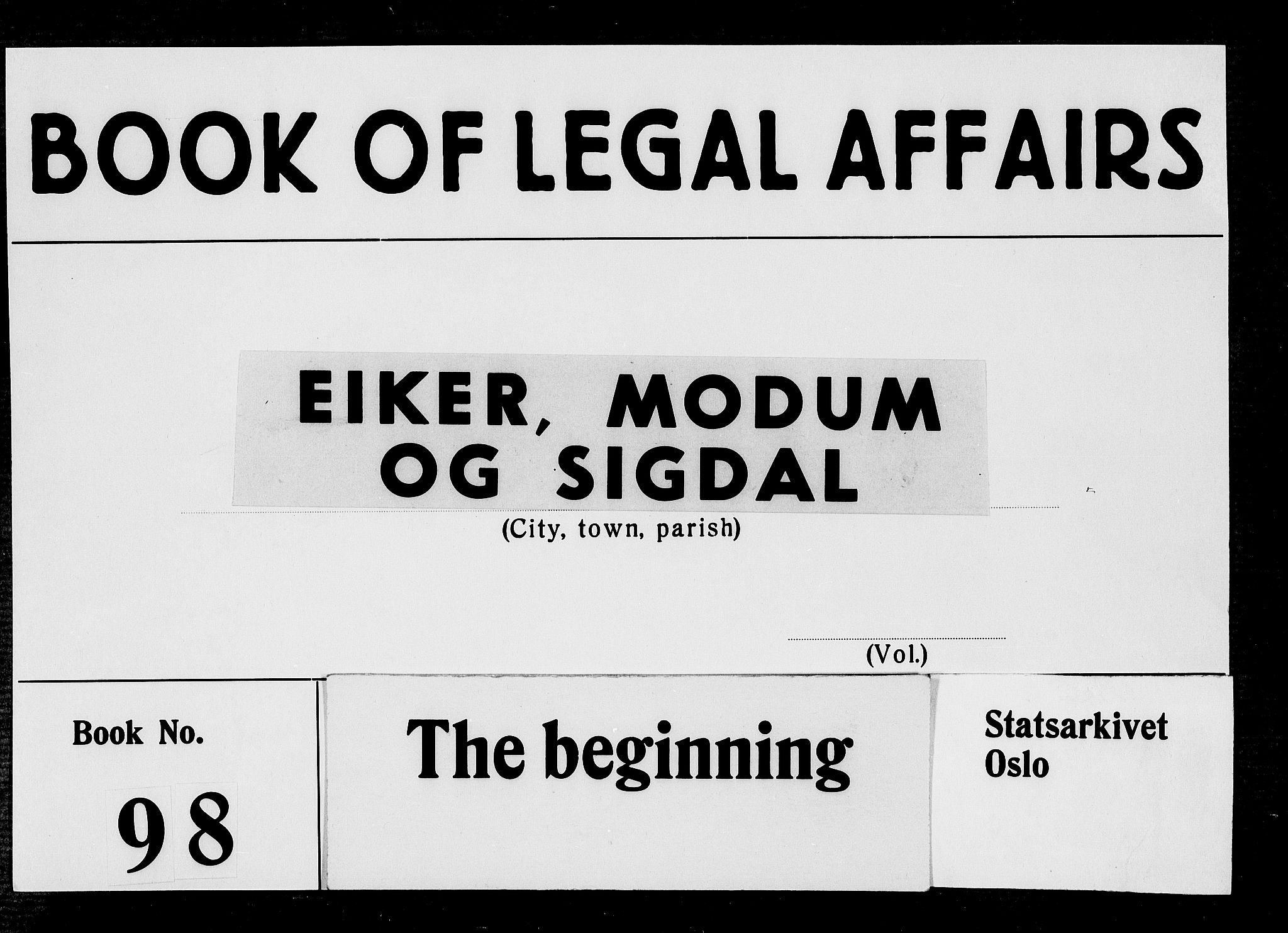 Eiker, Modum og Sigdal sorenskriveri, SAKO/A-123/F/Fa/Faa/L0038: Tingbok, 1673