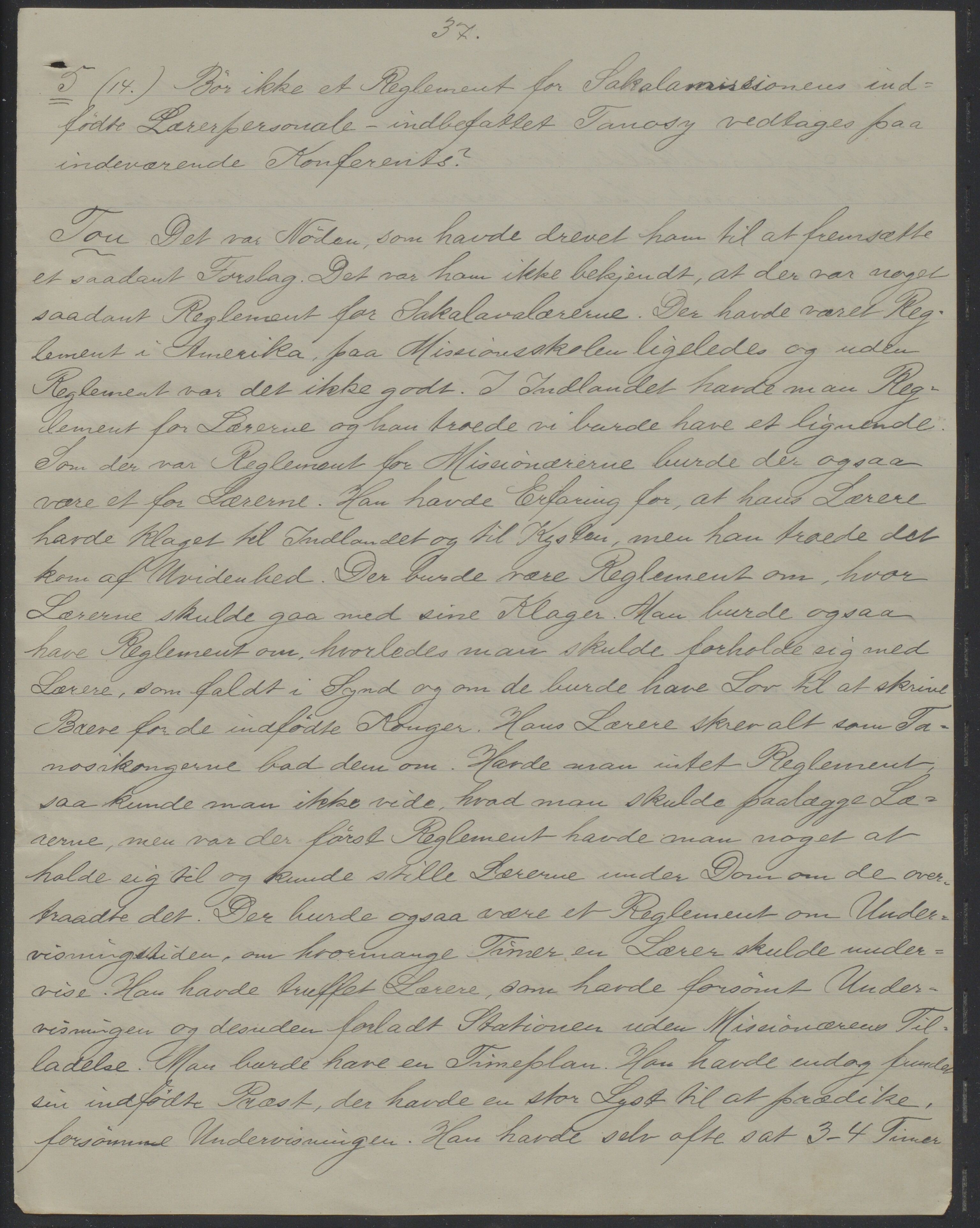 Det Norske Misjonsselskap - hovedadministrasjonen, VID/MA-A-1045/D/Da/Daa/L0039/0003: Konferansereferat og årsberetninger / Konferansereferat fra Vest-Madagaskar., 1892, p. 37