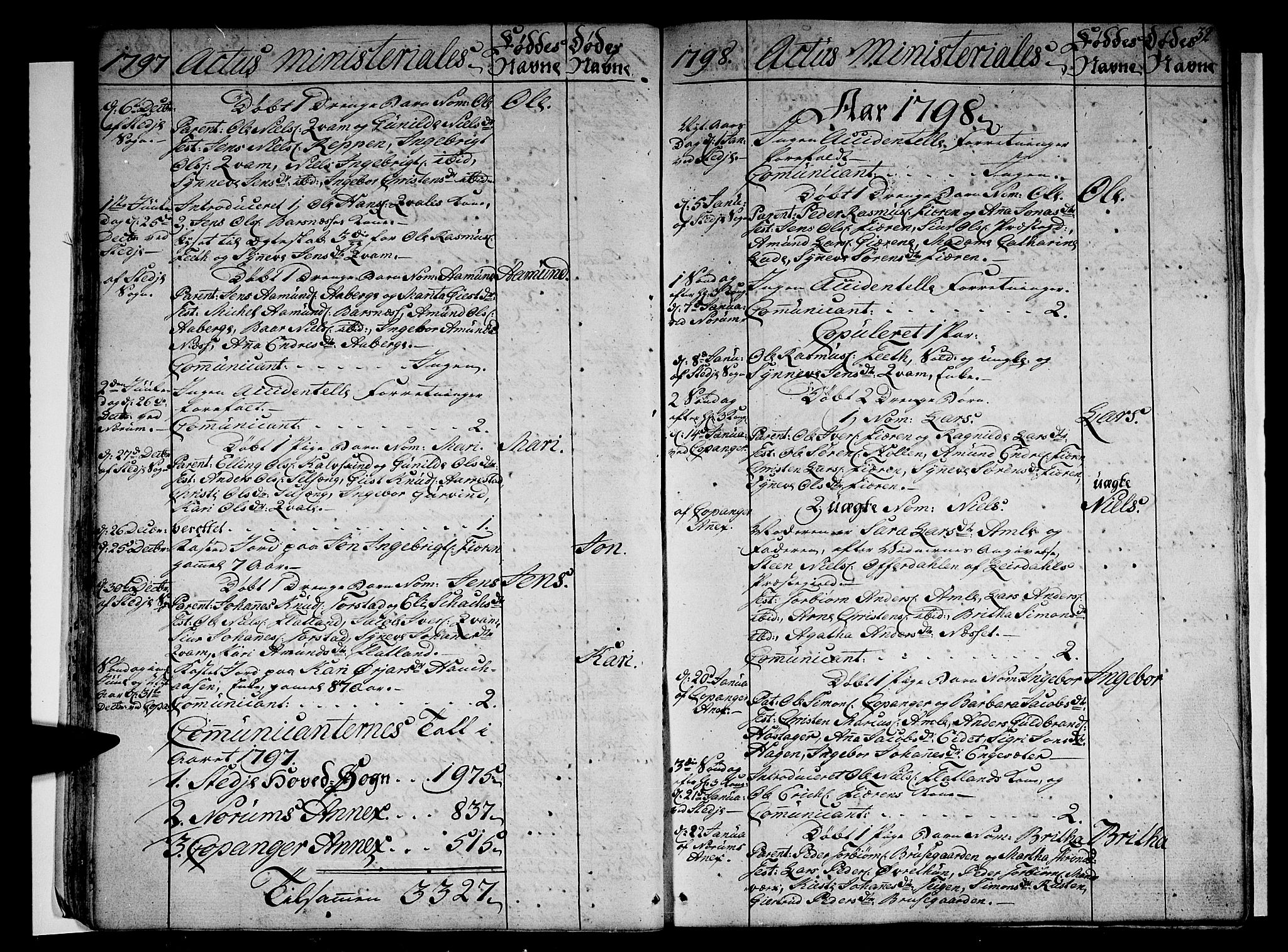 Sogndal sokneprestembete, SAB/A-81301/H/Haa/Haaa/L0008: Parish register (official) no. A 8, 1795-1809, p. 32