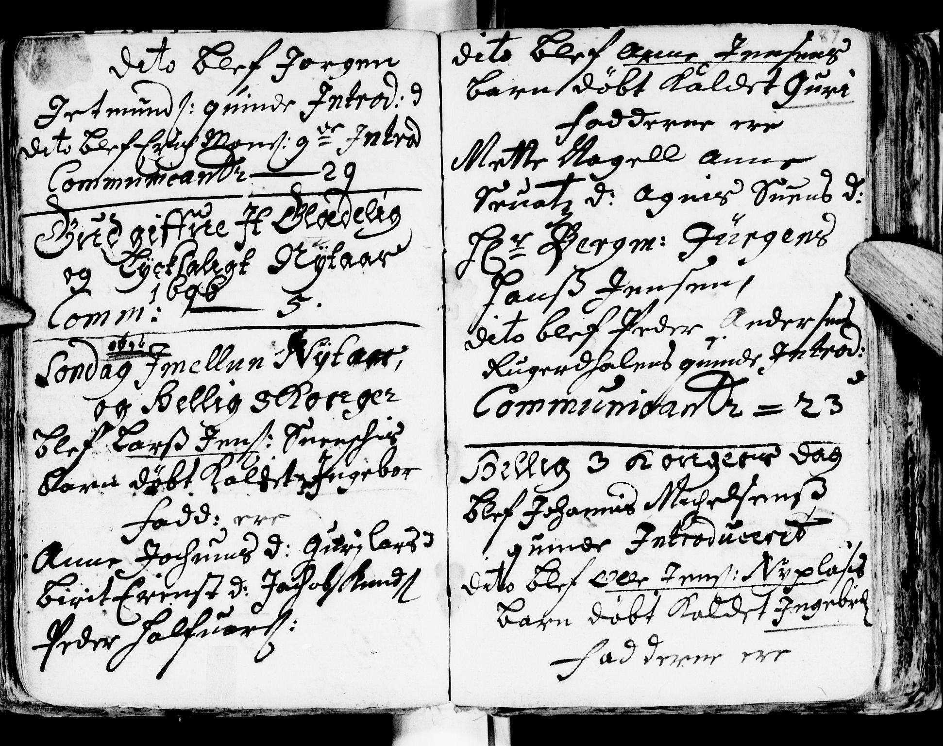 Ministerialprotokoller, klokkerbøker og fødselsregistre - Sør-Trøndelag, SAT/A-1456/681/L0923: Parish register (official) no. 681A01, 1691-1700, p. 87