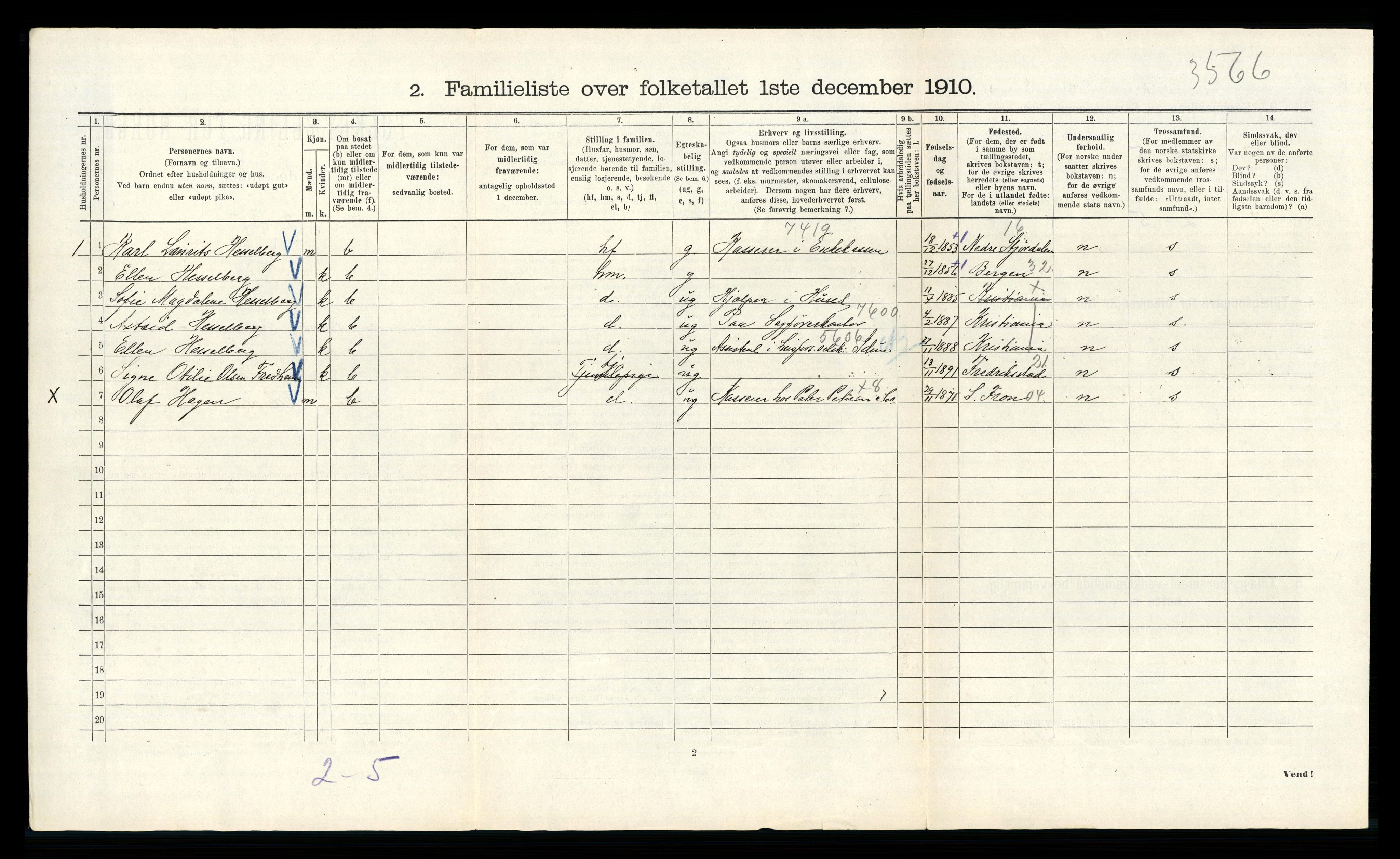 RA, 1910 census for Kristiania, 1910, p. 2572