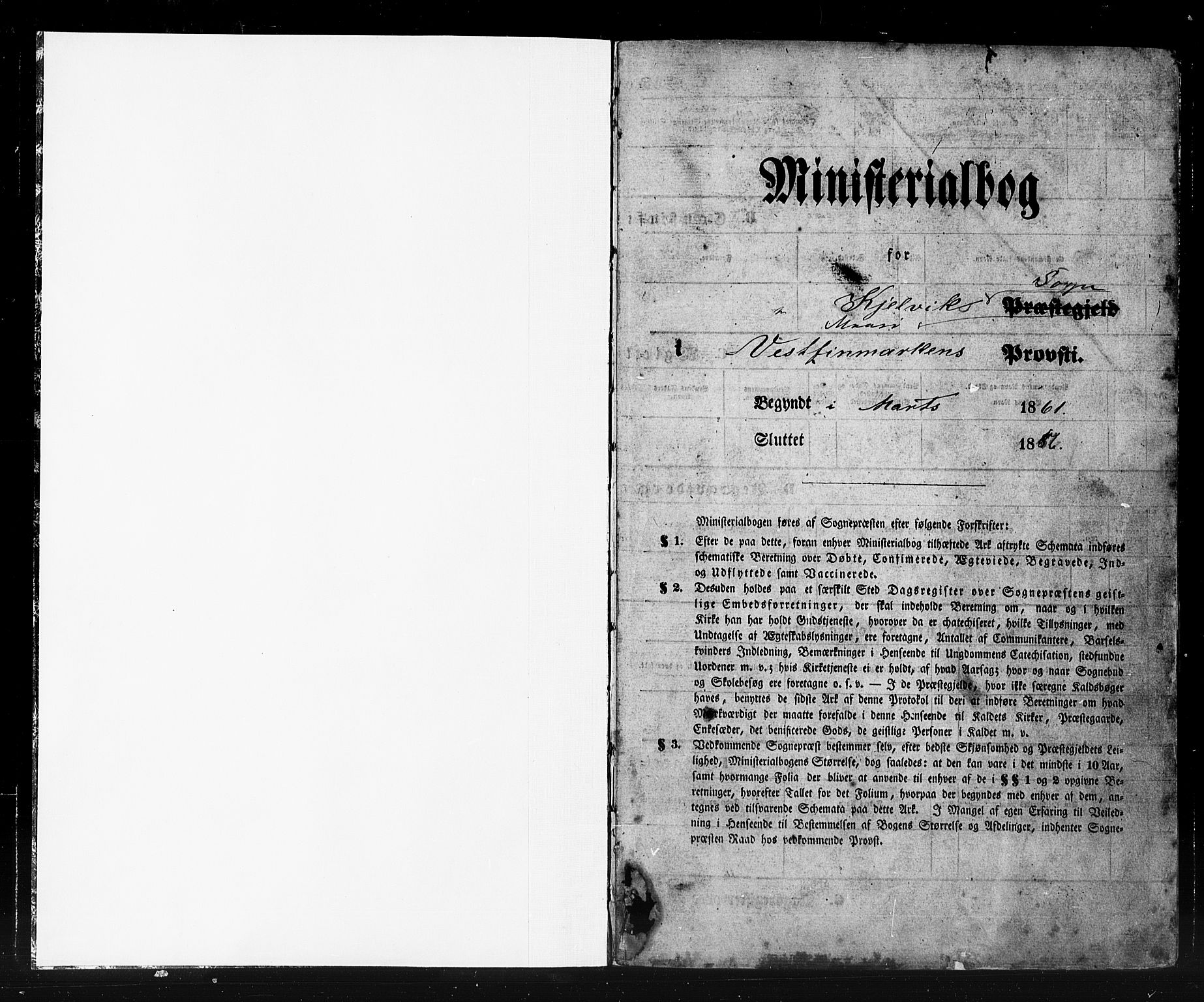 Måsøy sokneprestkontor, SATØ/S-1348/H/Ha/L0006kirke: Parish register (official) no. 6, 1861-1886