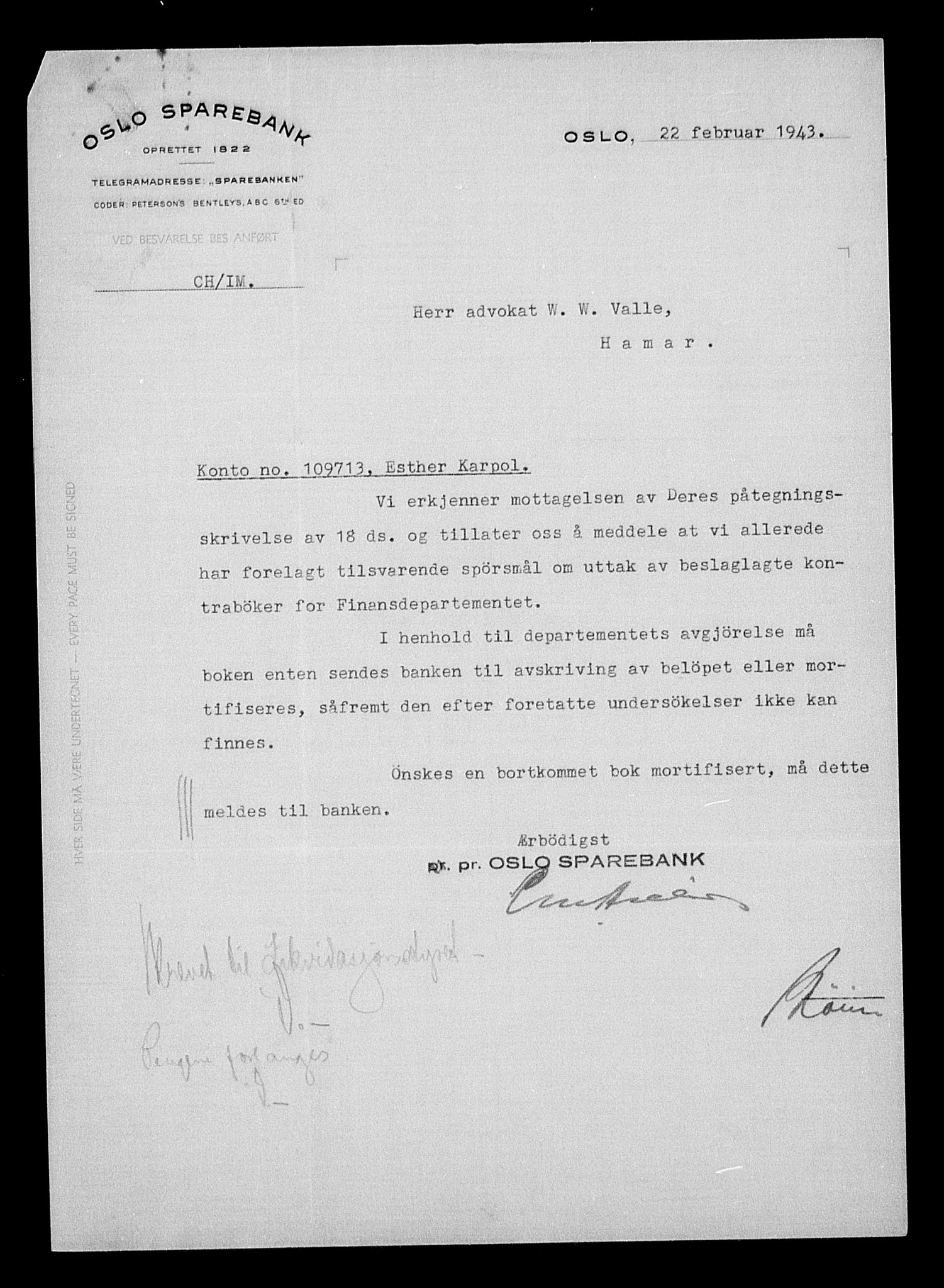 Justisdepartementet, Tilbakeføringskontoret for inndratte formuer, AV/RA-S-1564/H/Hc/Hcc/L0949: --, 1945-1947, p. 607