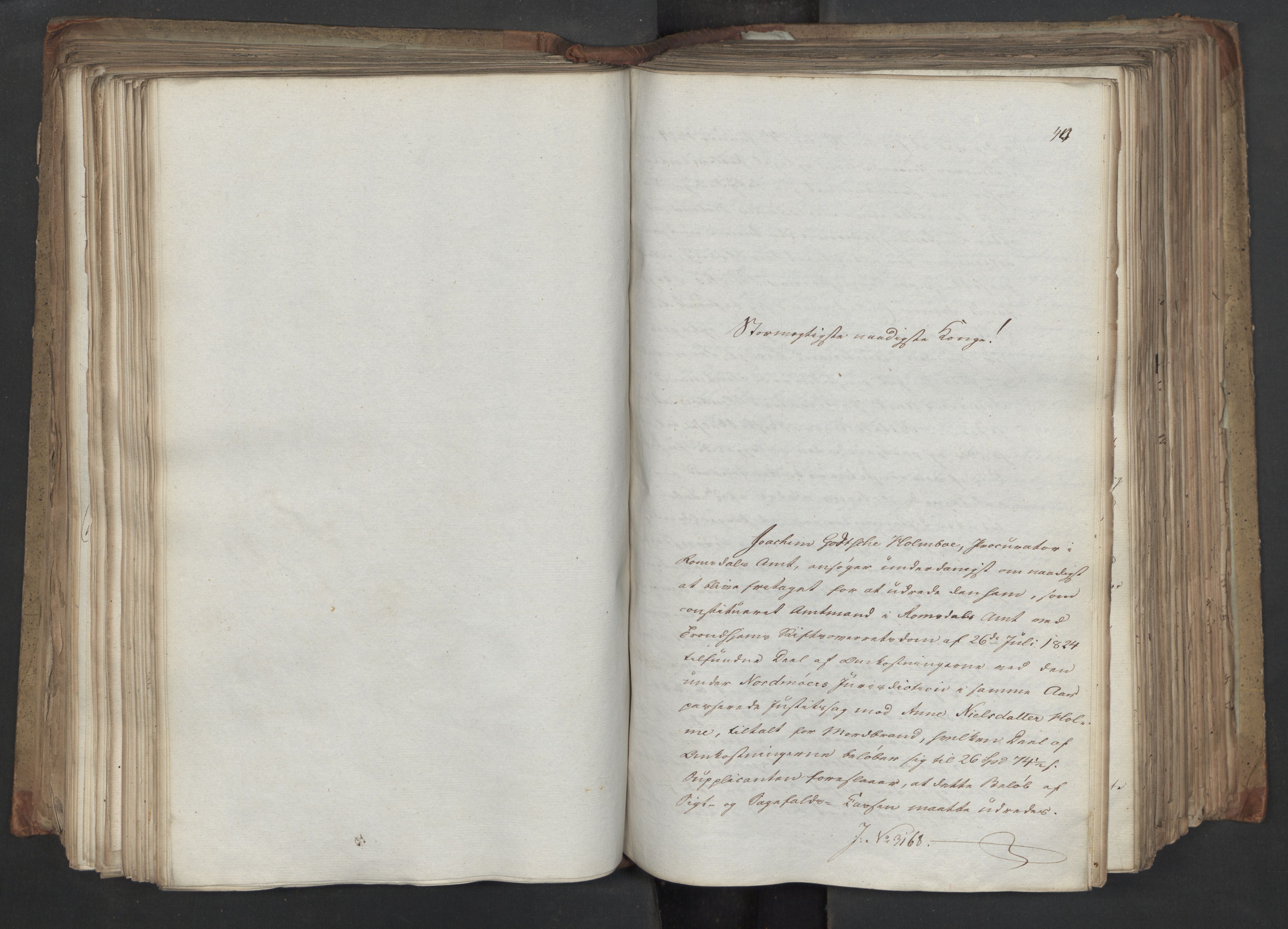Statsrådsavdelingen i Stockholm, AV/RA-S-1003/D/Da/L0045: Regjeringsinnstillinger nr. 3067-3307, 1826, p. 272