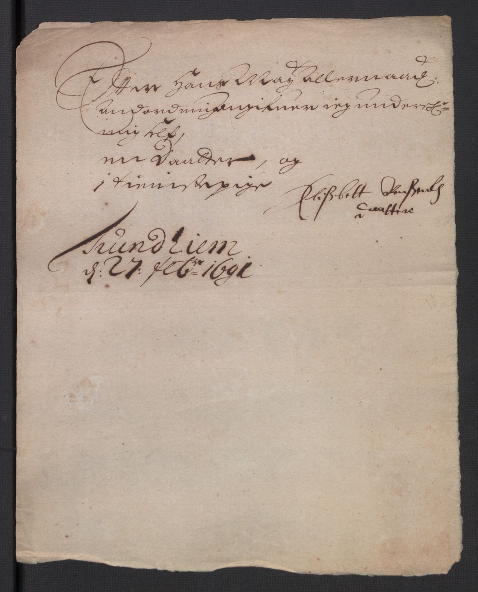 Rentekammeret inntil 1814, Reviderte regnskaper, Byregnskaper, AV/RA-EA-4066/R/Rs/L0506: [S2] Kontribusjonsregnskap, 1691-1692, p. 91