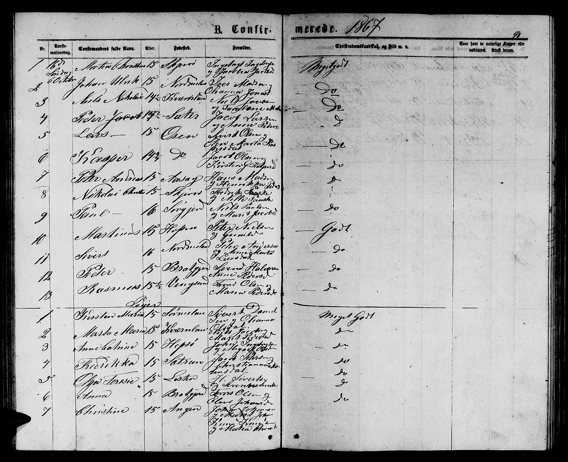 Ministerialprotokoller, klokkerbøker og fødselsregistre - Sør-Trøndelag, SAT/A-1456/658/L0725: Parish register (copy) no. 658C01, 1867-1882, p. 98