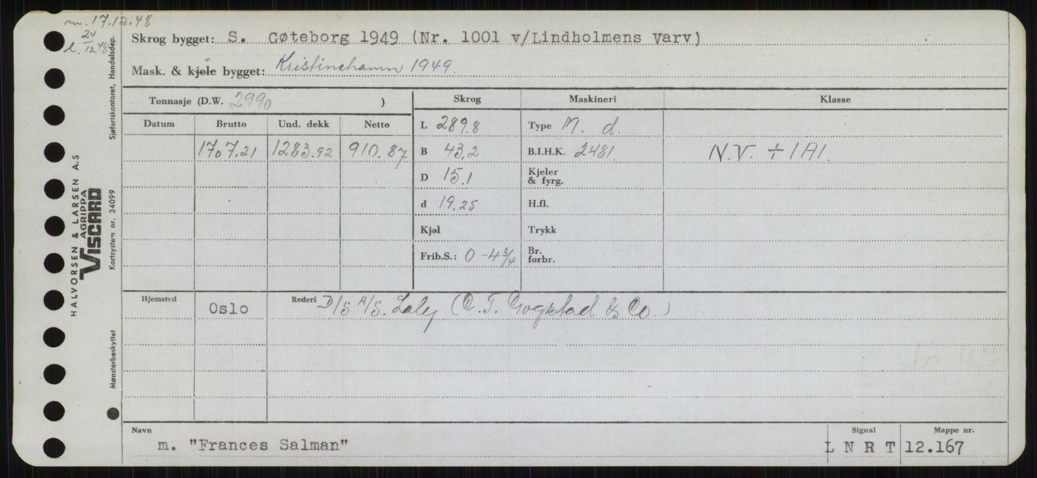 Sjøfartsdirektoratet med forløpere, Skipsmålingen, RA/S-1627/H/Hb/L0002: Fartøy, E-H, p. 167