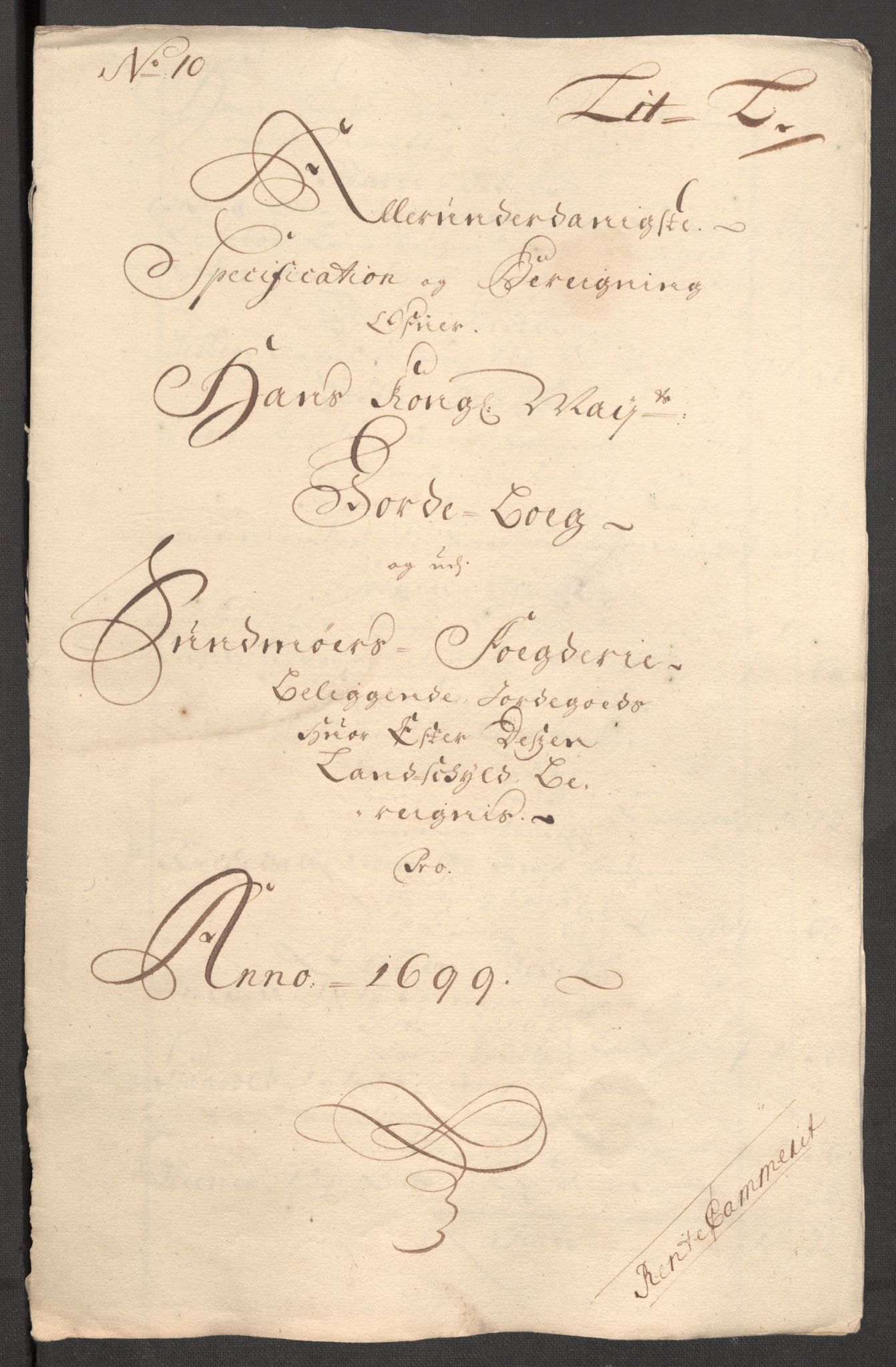 Rentekammeret inntil 1814, Reviderte regnskaper, Fogderegnskap, RA/EA-4092/R54/L3557: Fogderegnskap Sunnmøre, 1699, p. 239