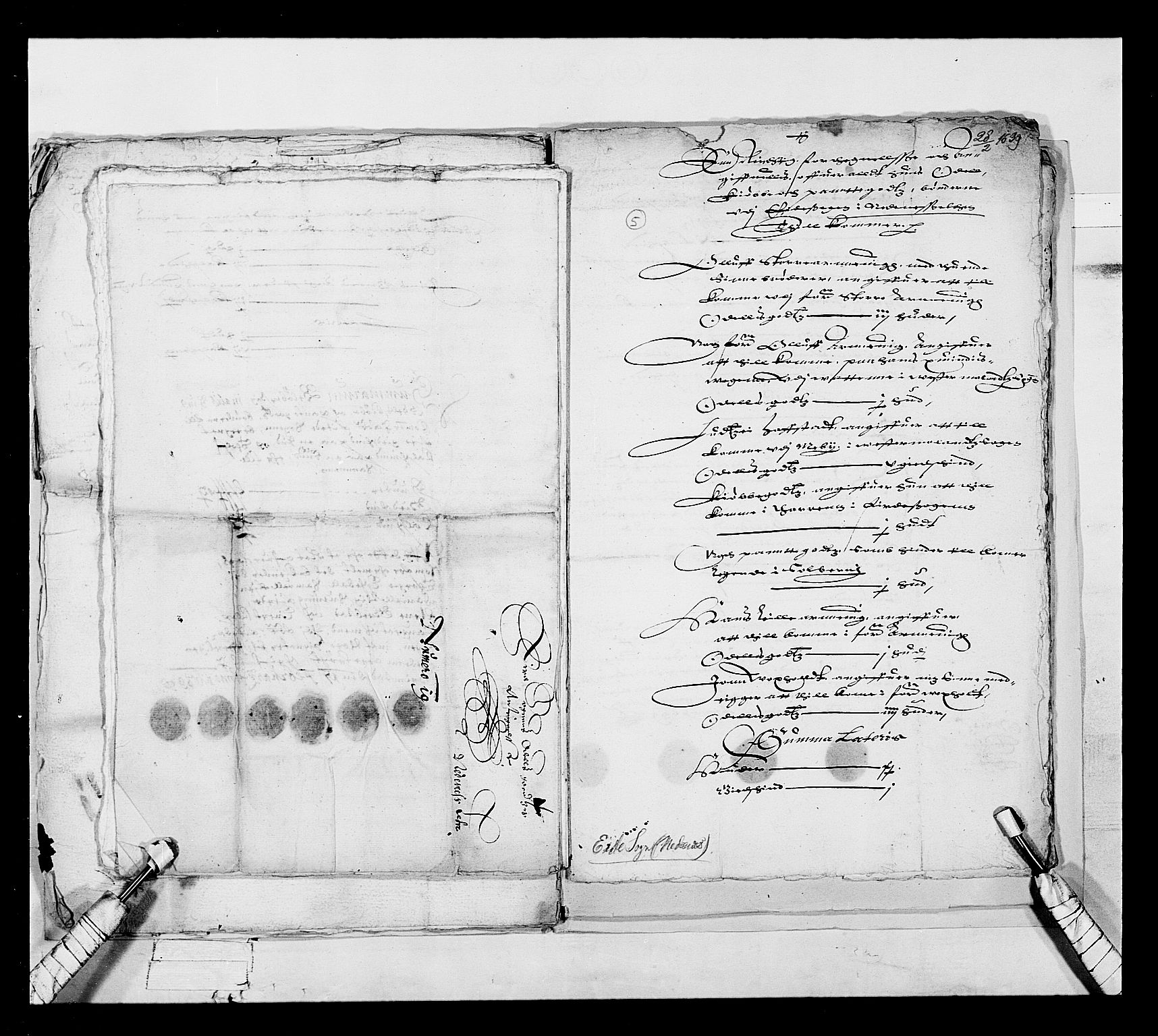 Stattholderembetet 1572-1771, RA/EA-2870/Ek/L0018/0002: Jordebøker 1633-1658: / Odelsjordebøker for en del av Nedenes len, 1639, p. 19