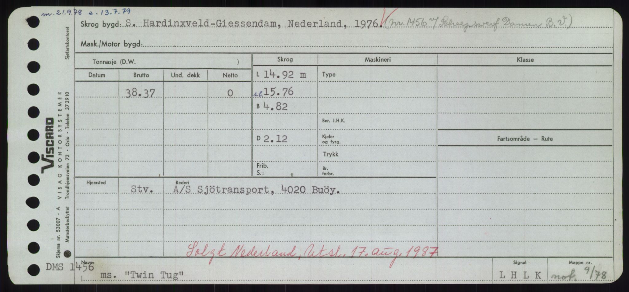 Sjøfartsdirektoratet med forløpere, Skipsmålingen, RA/S-1627/H/Hd/L0039: Fartøy, Ti-Tø, p. 865