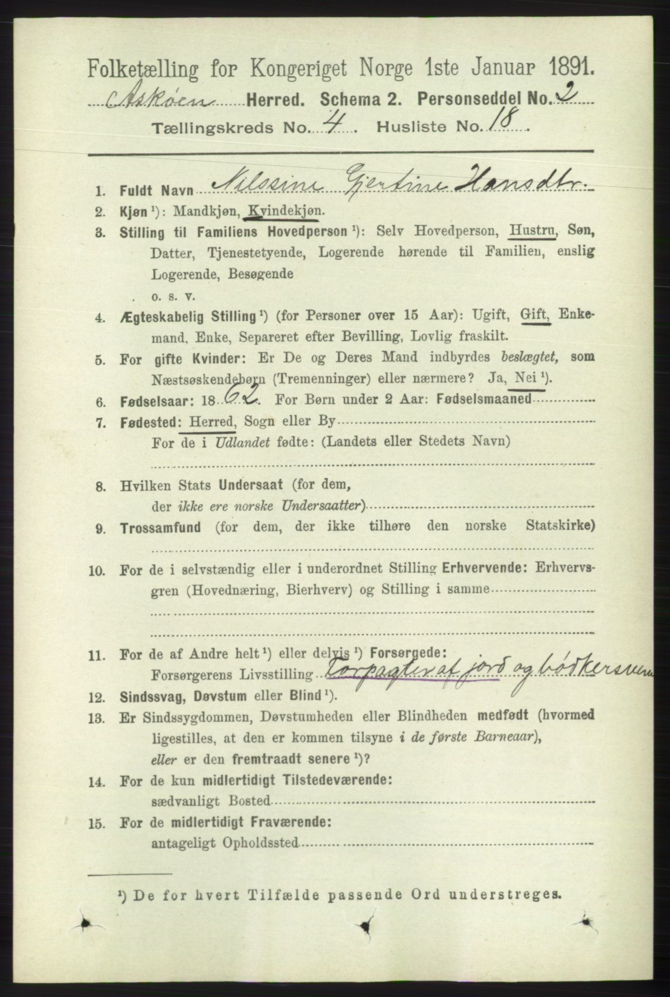 RA, 1891 census for 1247 Askøy, 1891, p. 3012