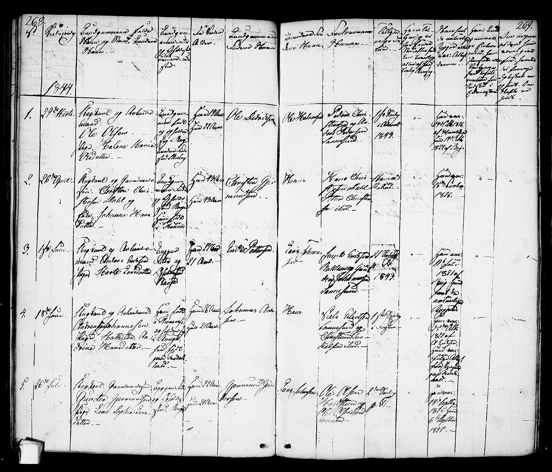 Borge prestekontor Kirkebøker, AV/SAO-A-10903/F/Fa/L0004: Parish register (official) no. I 4, 1836-1848, p. 268-269