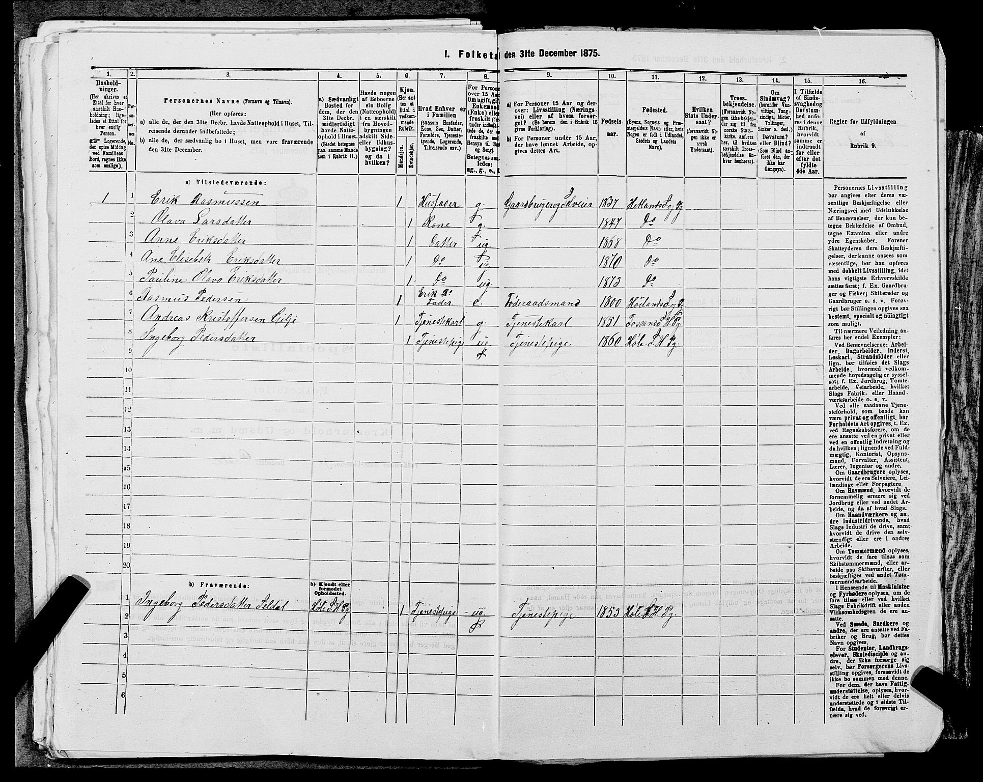 SAST, 1875 census for 1126P Hetland, 1875, p. 1572